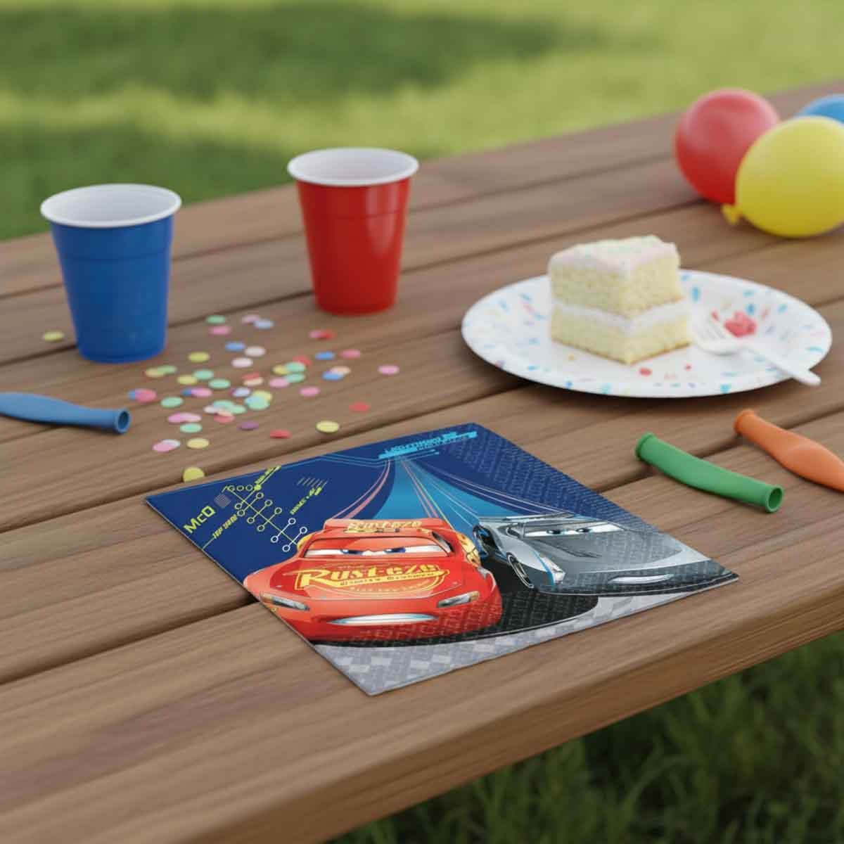 Disney and Pixar Cars 3 16-Piece Lunch Napkin Set