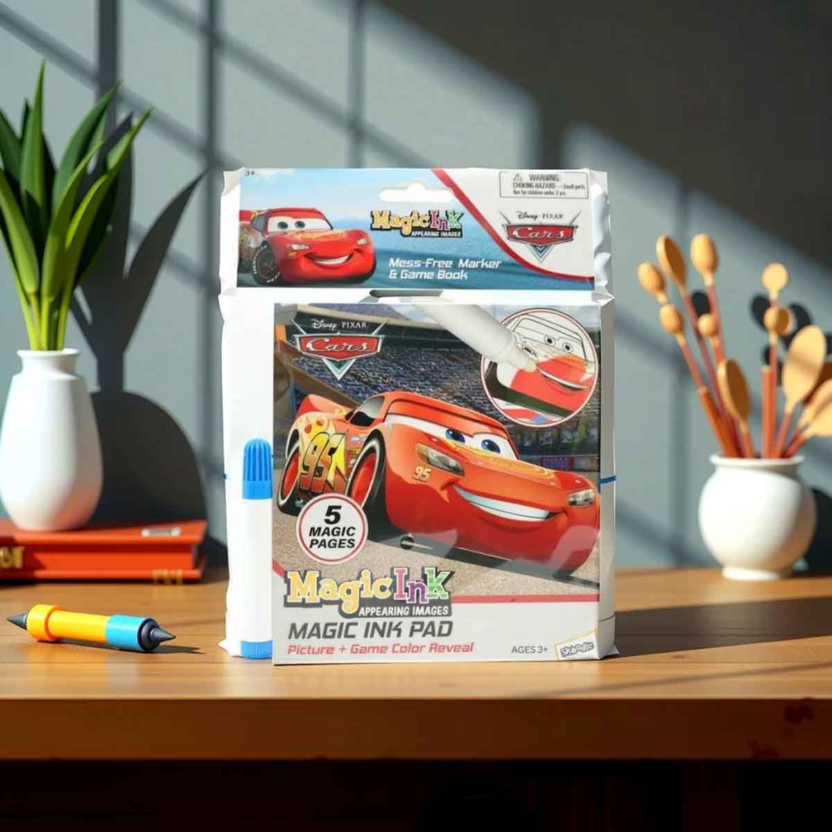 ديزني وبيكسار كارز كتاب الحبر السحري المصغر للجنسين، عمر 3-4 سنوات