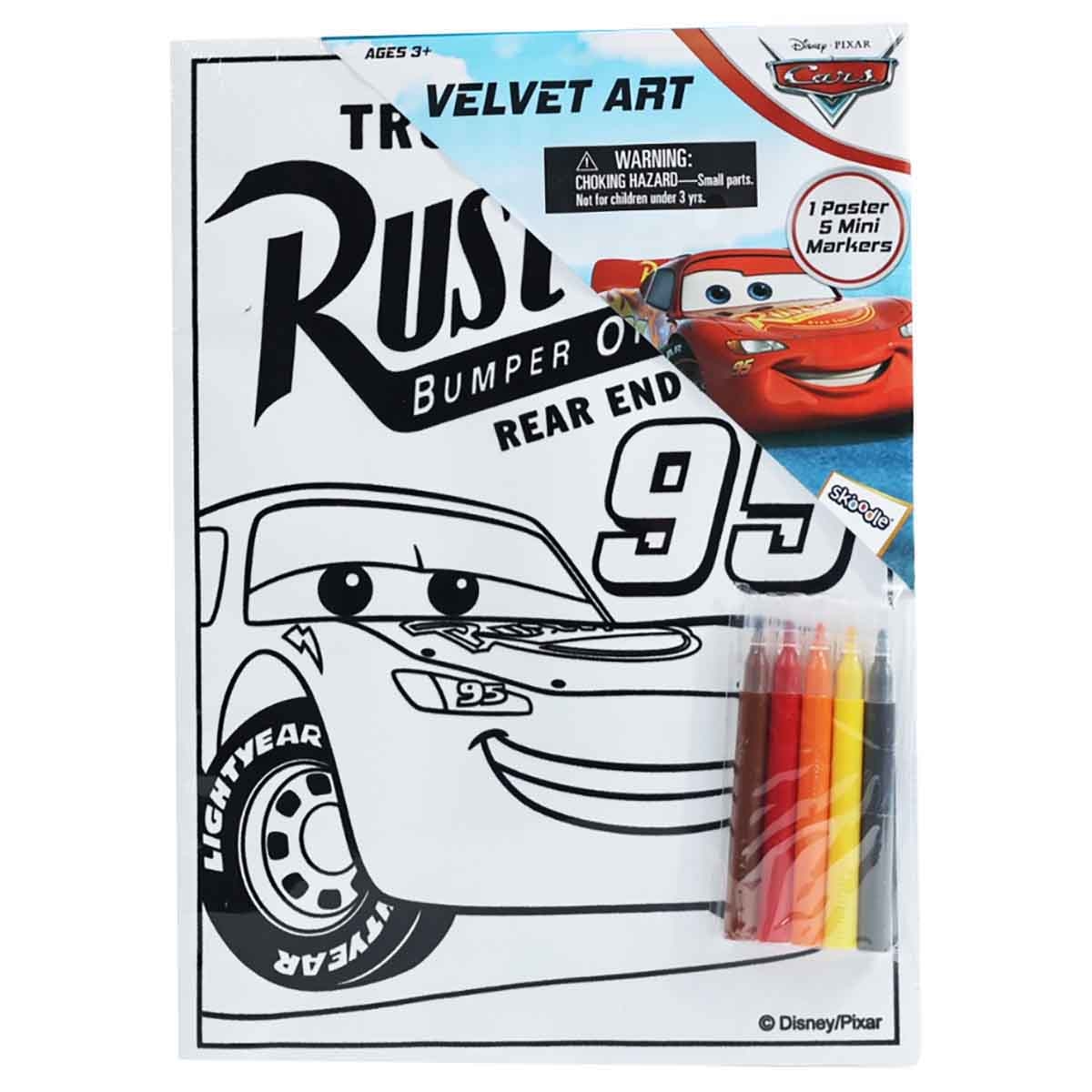 ديزني وبيكسار كارز مجموعة فنية مع أقلام ماركر صغيرة للجنسين، عمر 3-4 سنوات