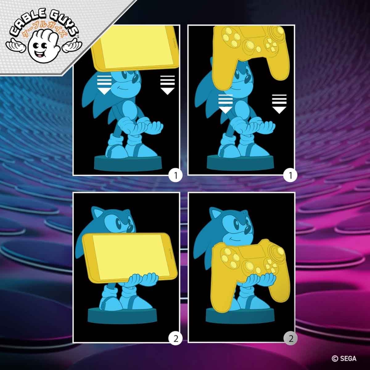 Cable Guys Pac Man Cable Guy Controller & Phone Holder