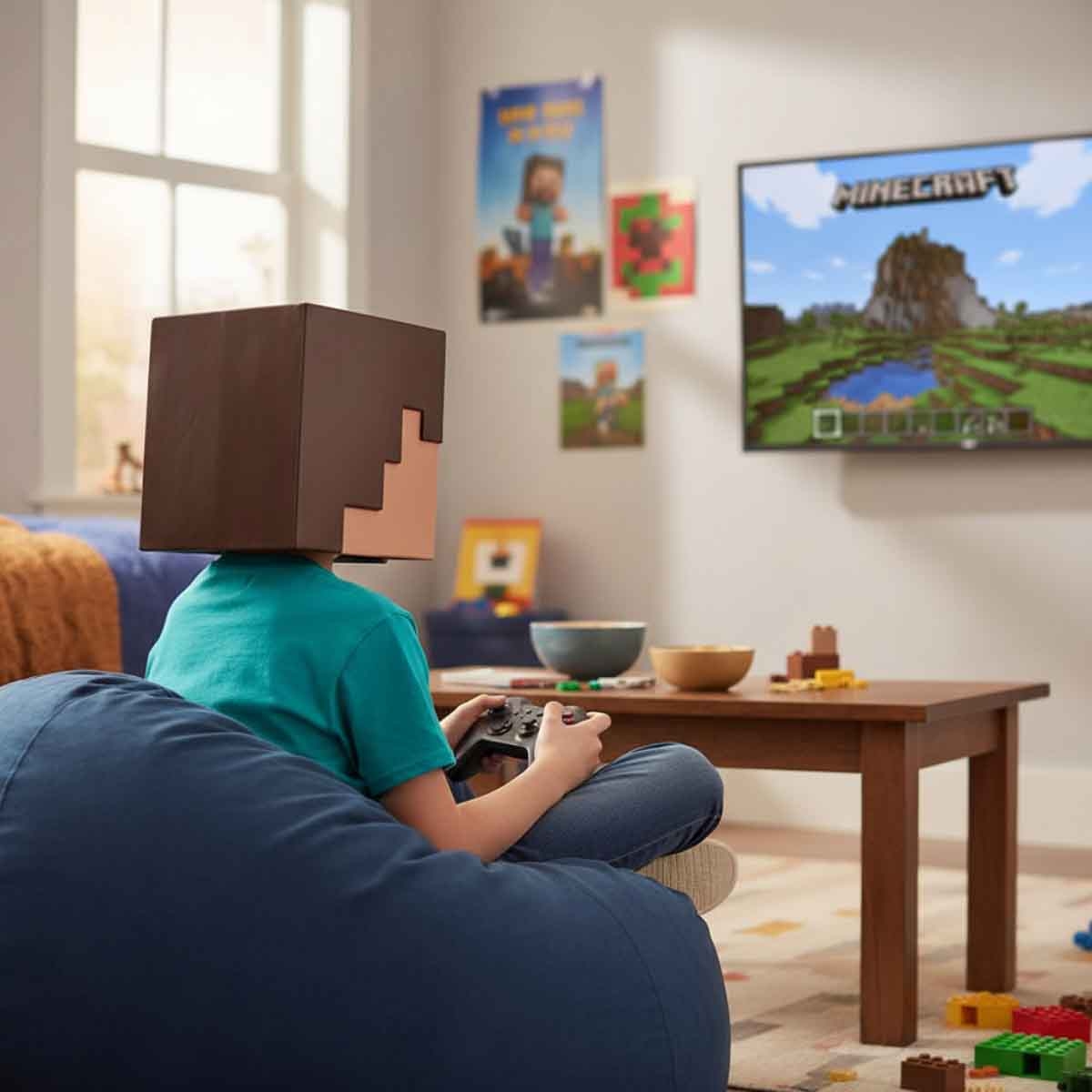 ماينكرافت قناع نصف وجه ستيف