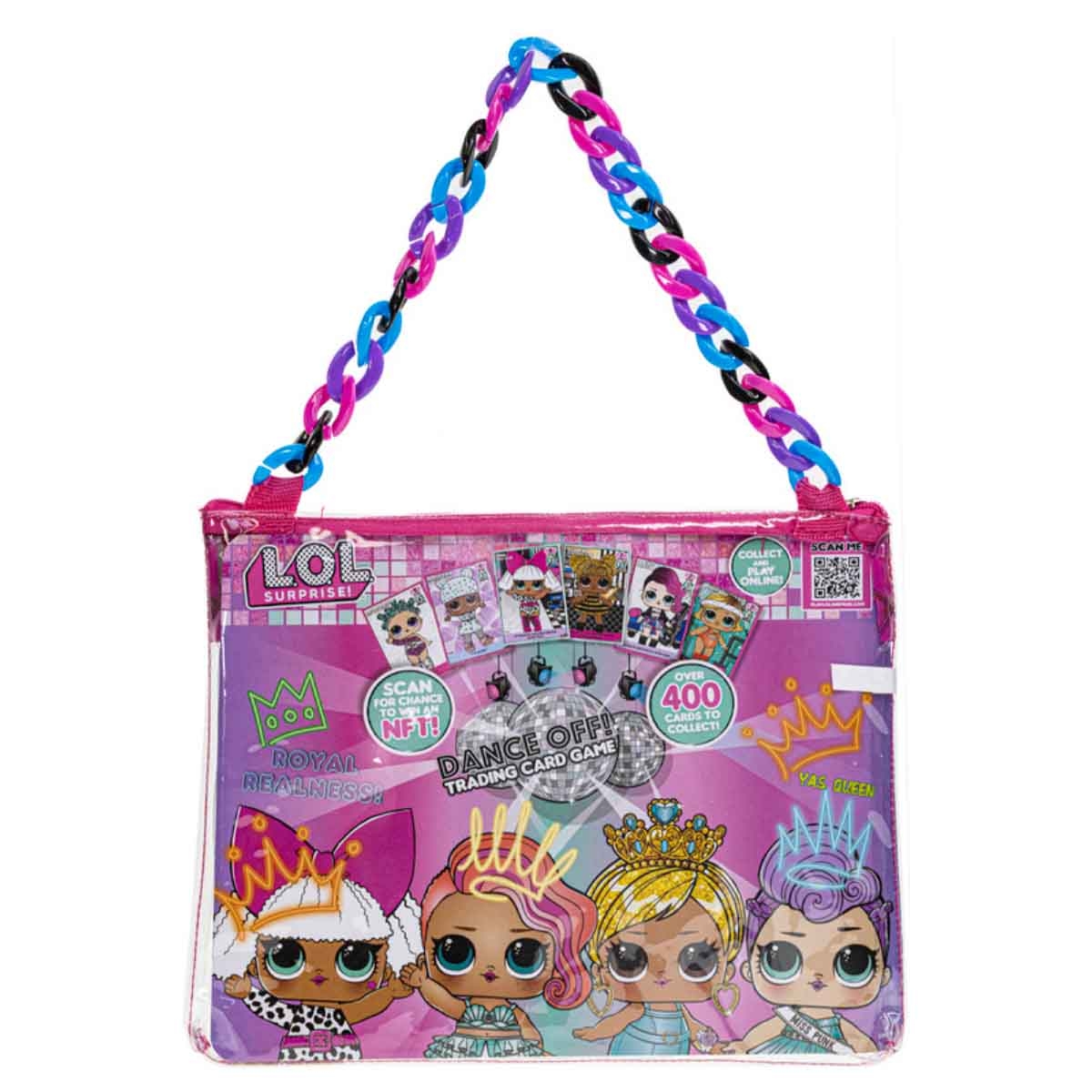 إل أو إل سربرايز حقيبة مكياج بسلسلة للبنات، من عمر 5-7 سنوات