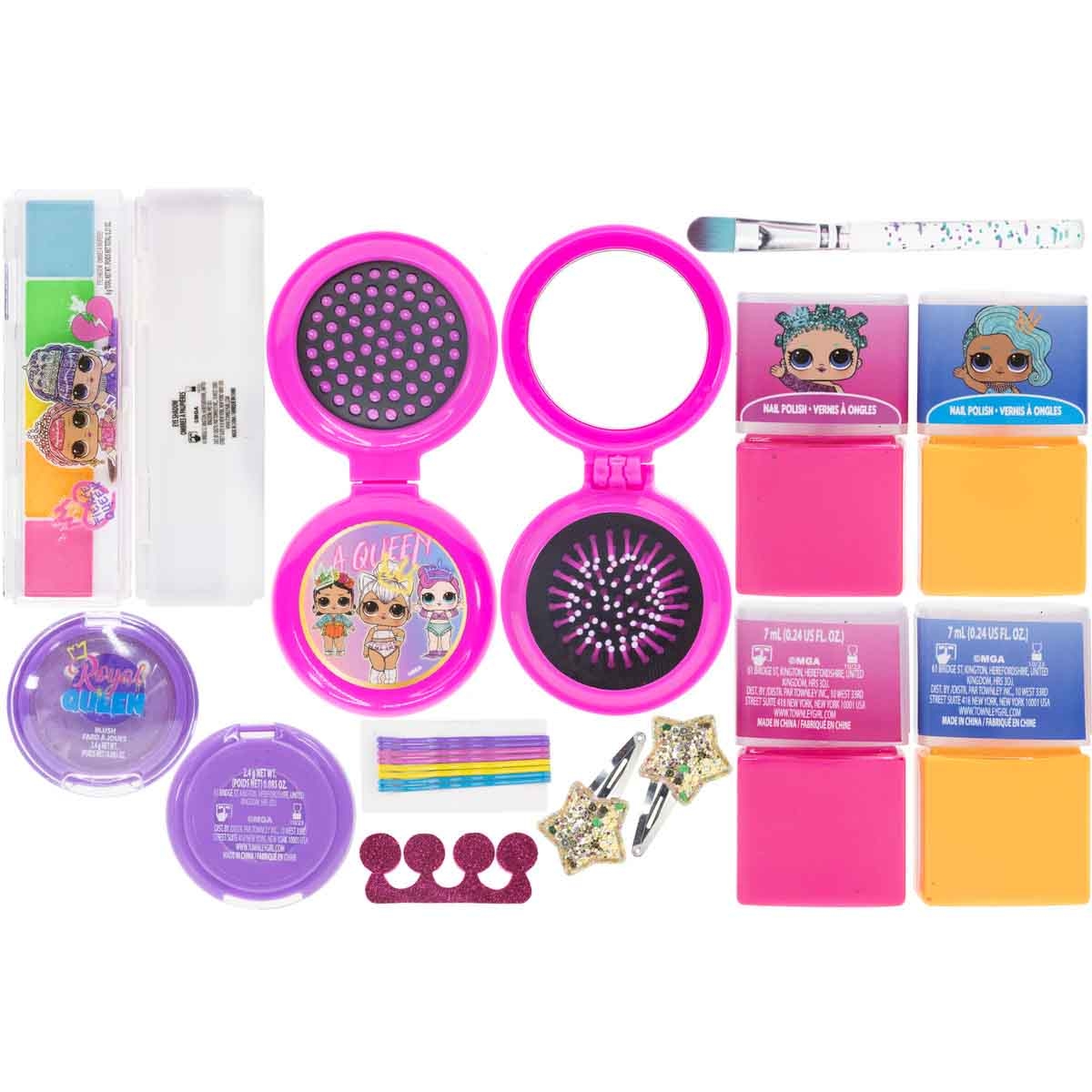 إل أو إل سربرايز حقيبة مكياج بسلسلة للبنات، من عمر 5-7 سنوات