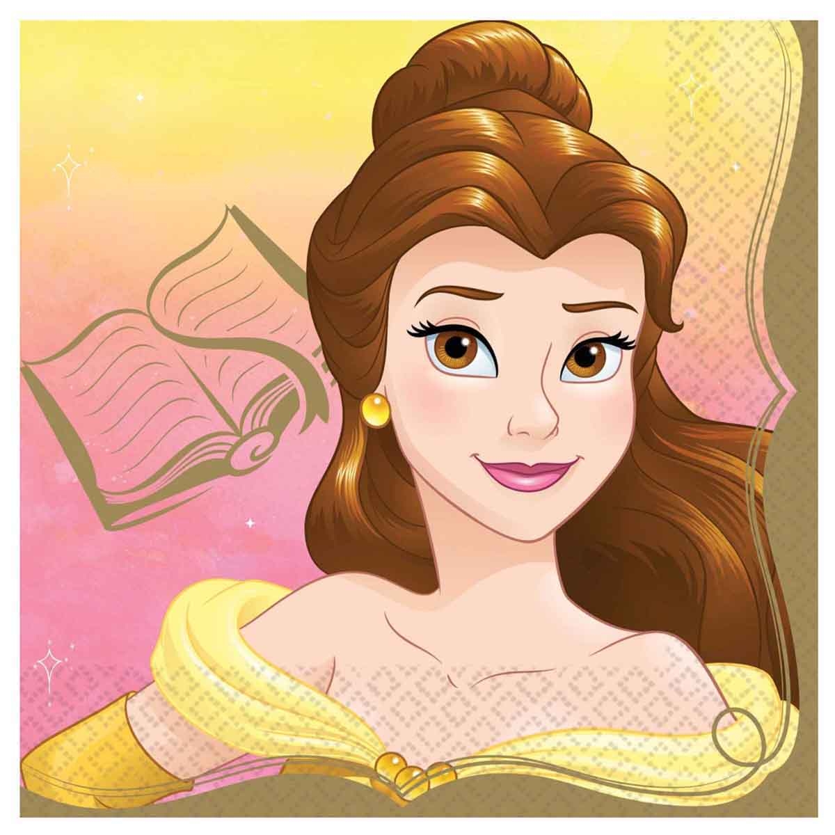 Disney Princess 16-Piece Belle Lunch Napkin Set