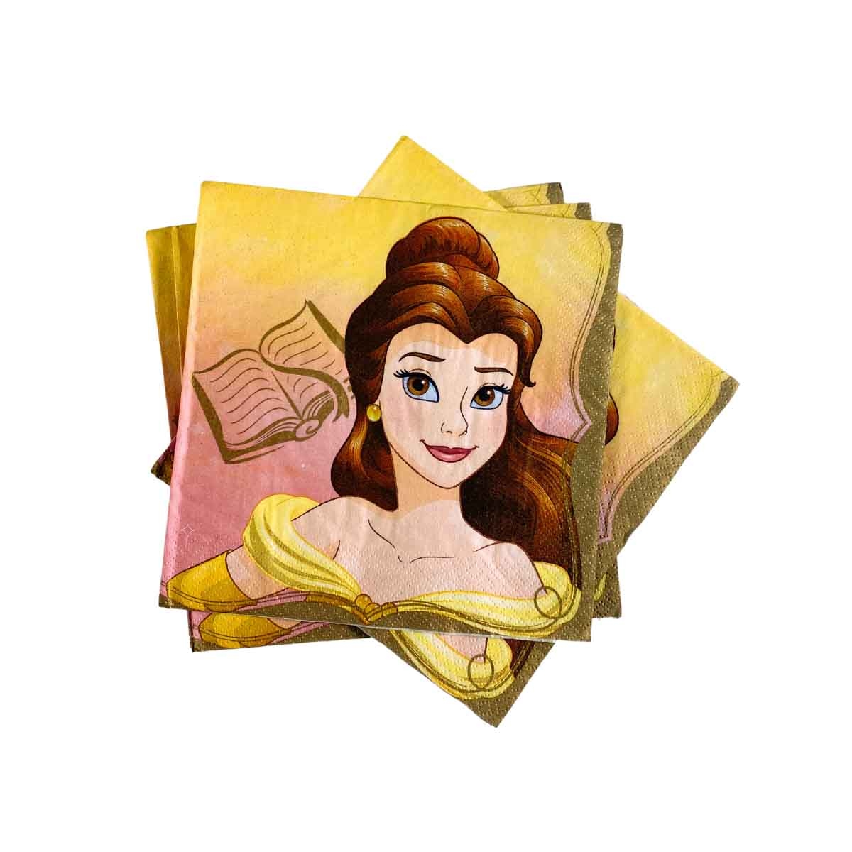 Disney Princess 16-Piece Belle Lunch Napkin Set
