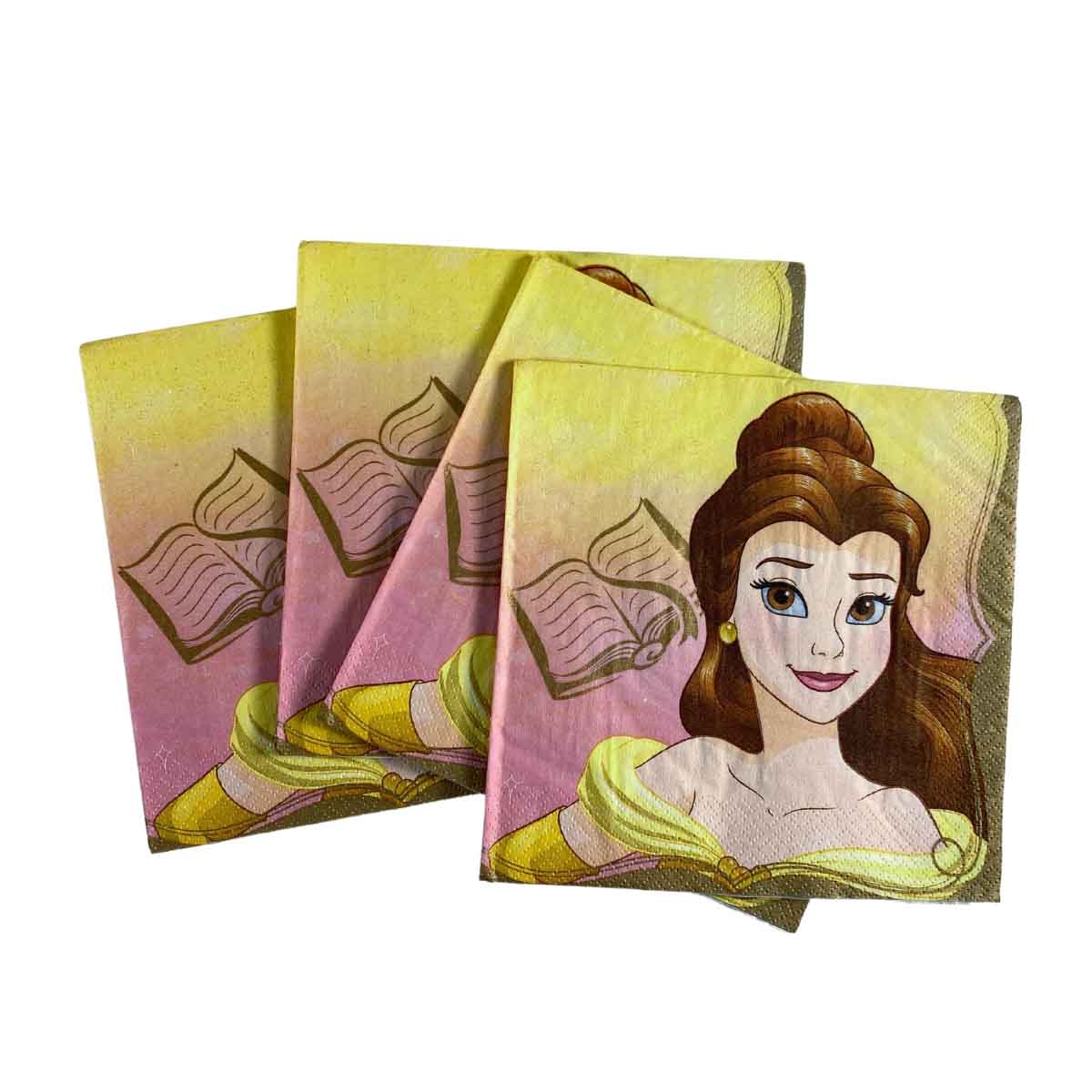 Disney Princess 16-Piece Belle Lunch Napkin Set