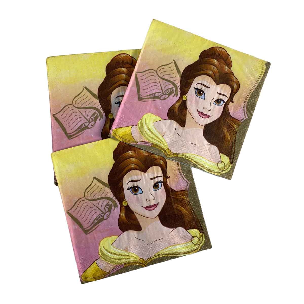 Disney Princess 16-Piece Belle Lunch Napkin Set