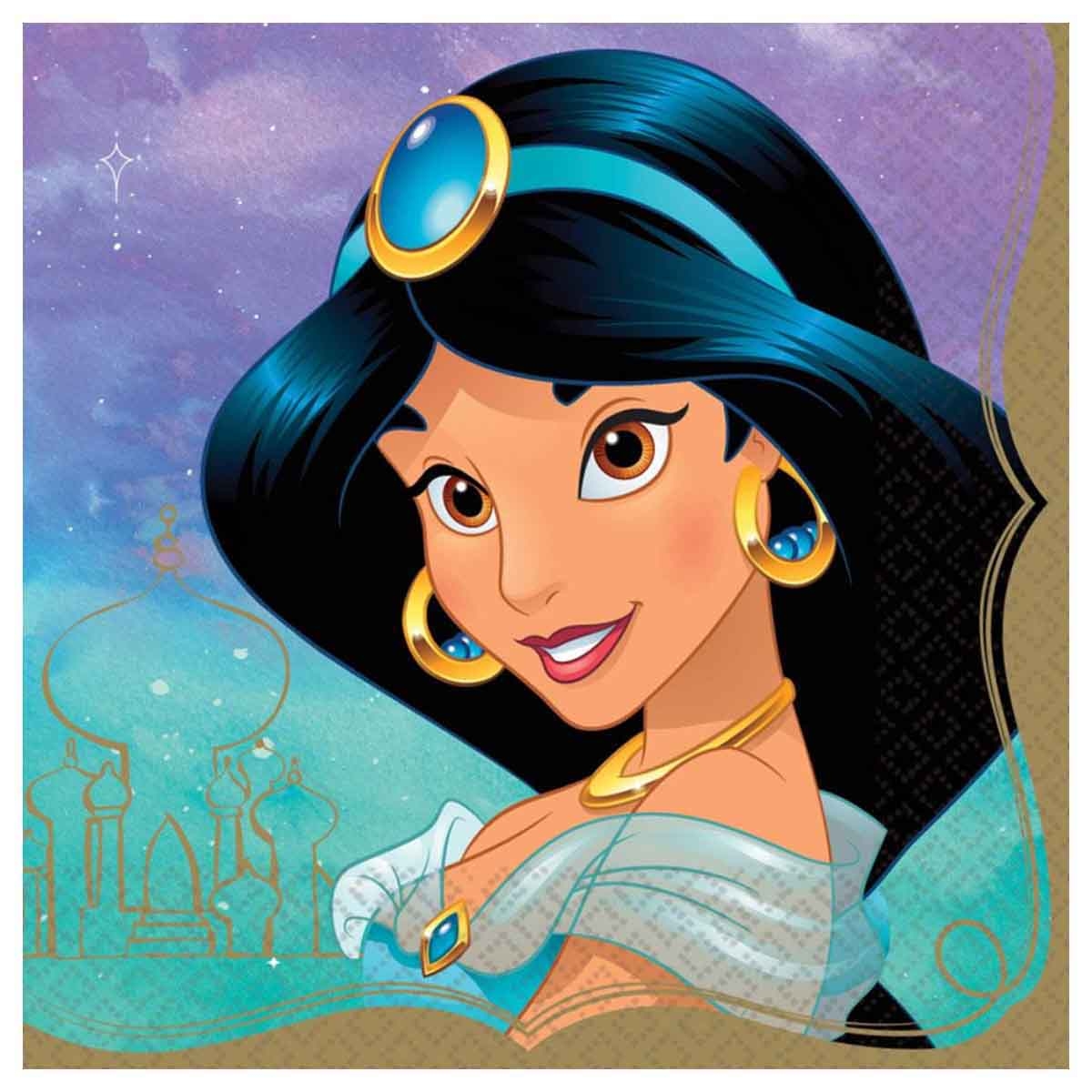 Disney Princess 16-Piece Jasmine Lunch Napkin Set