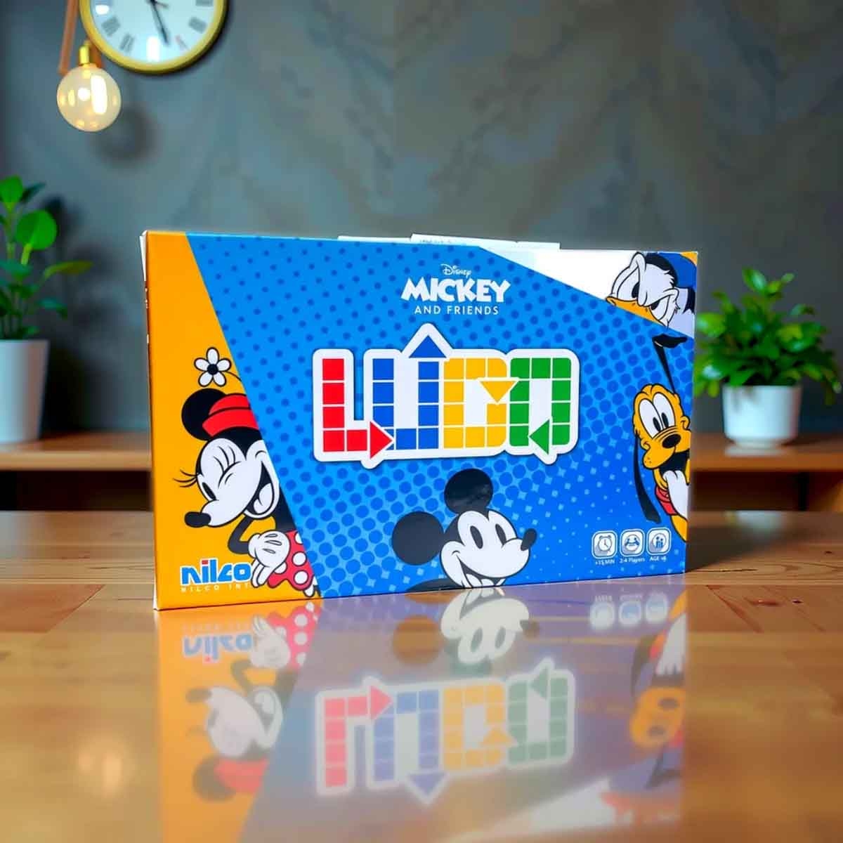 نيلكو لعبة لودو ديزني ميكي وأصدقاؤه للأطفال من عمر 5 إلى 7 سنوات