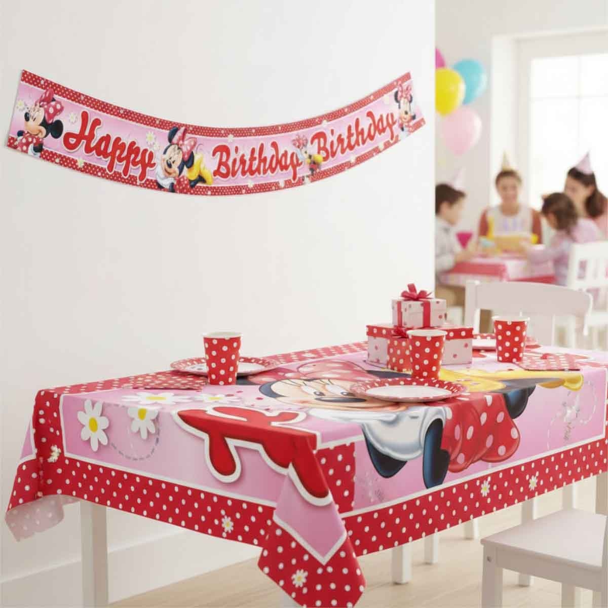 Minnie Mouse 4.5m Disney Red Foil Banner