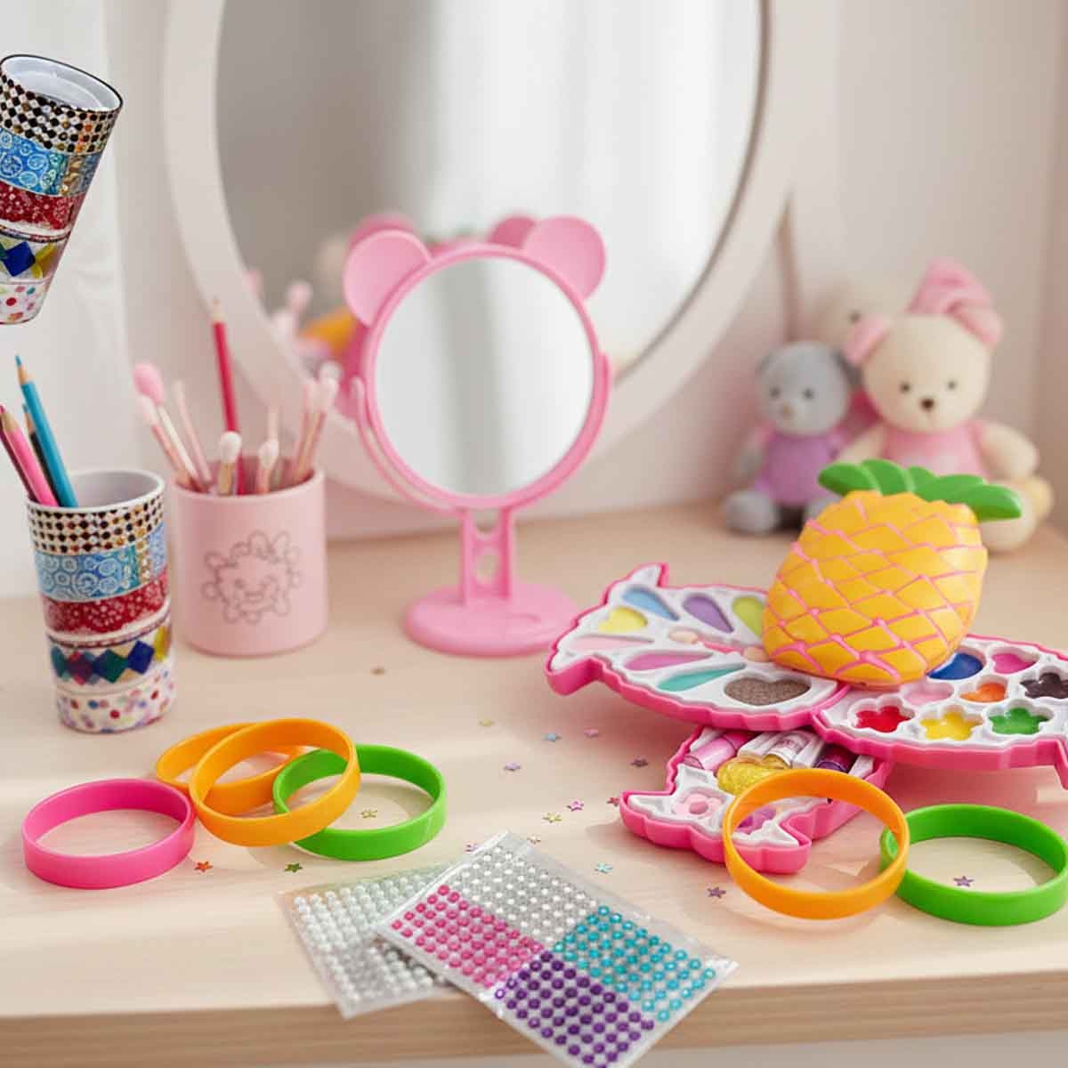 كيه إس واي مجموعة صنع الأساور بنفسك، للبنات، من عمر 8 إلى 10 سنوات