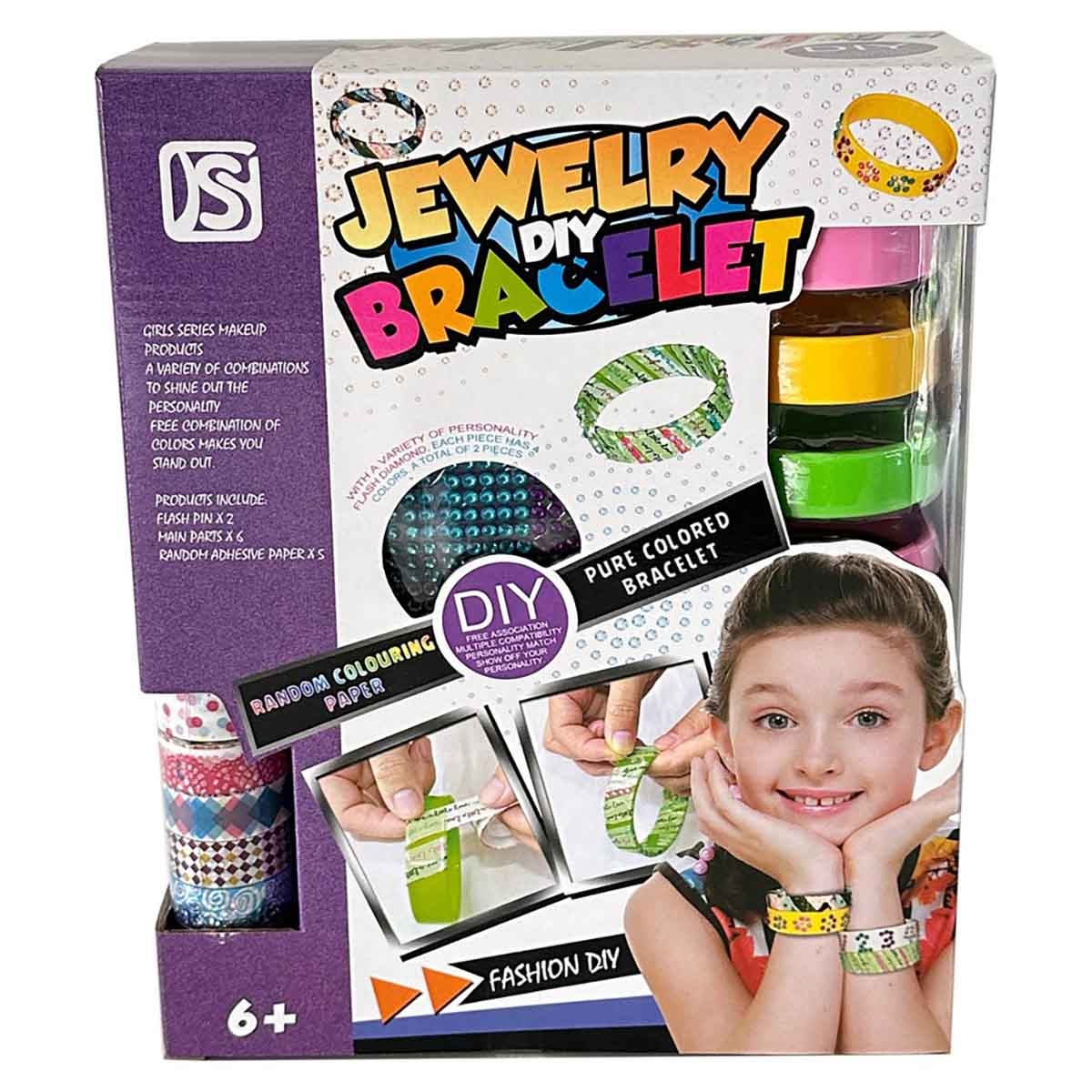 كيه إس واي مجموعة صنع الأساور بنفسك، للبنات، من عمر 8 إلى 10 سنوات