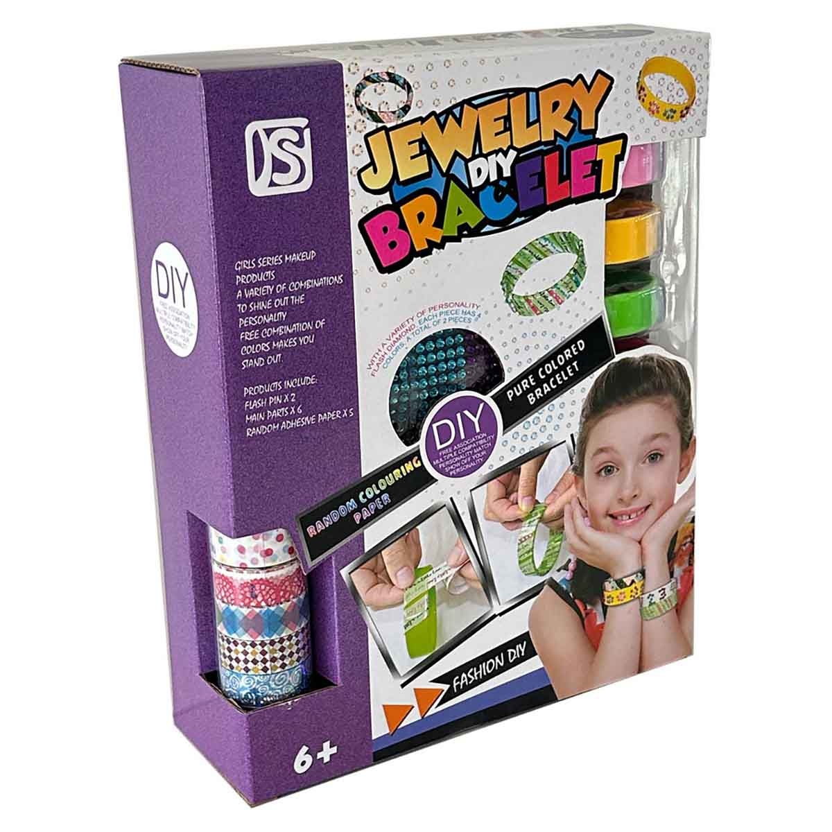 كيه إس واي مجموعة صنع الأساور بنفسك، للبنات، من عمر 8 إلى 10 سنوات