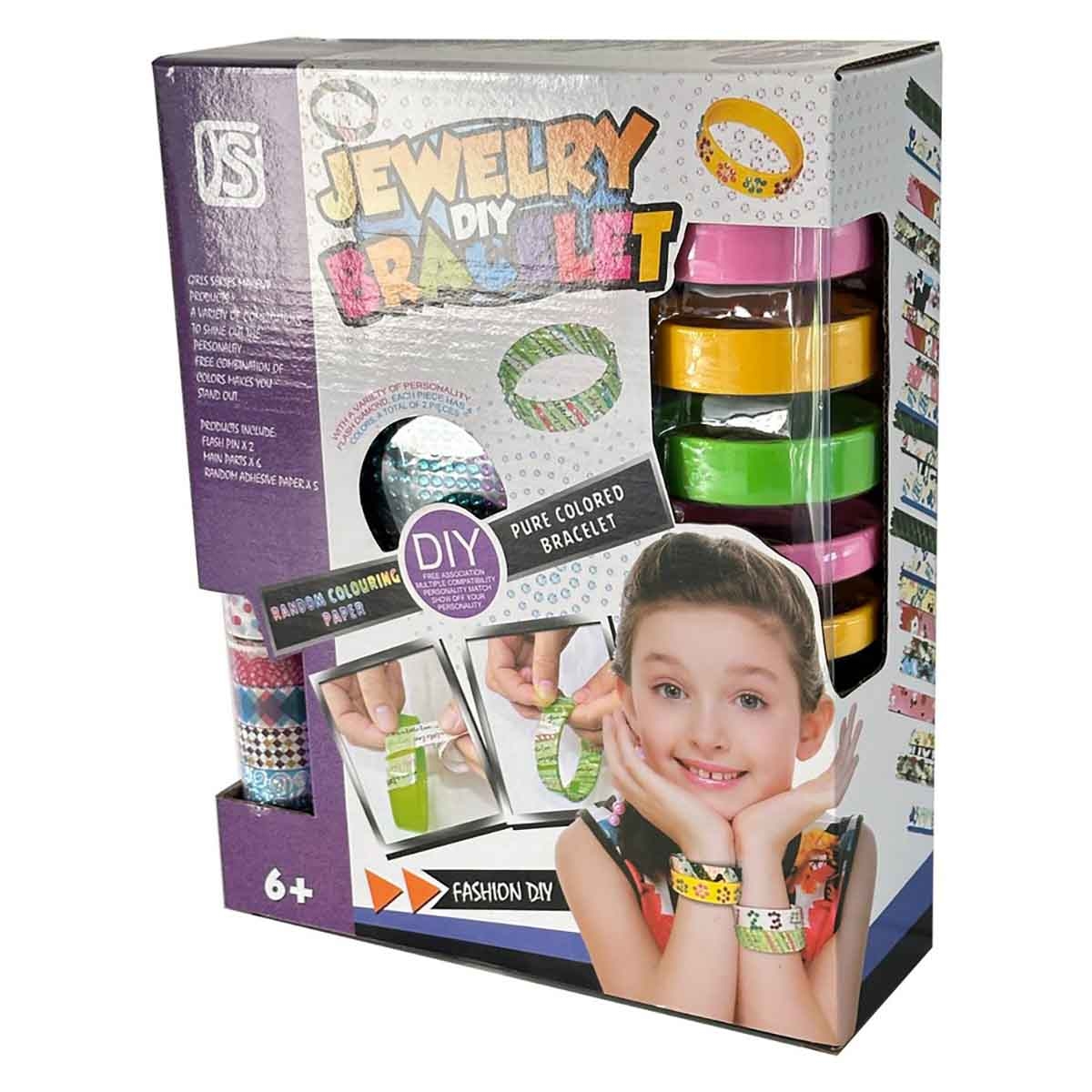 كيه إس واي مجموعة صنع الأساور بنفسك، للبنات، من عمر 8 إلى 10 سنوات