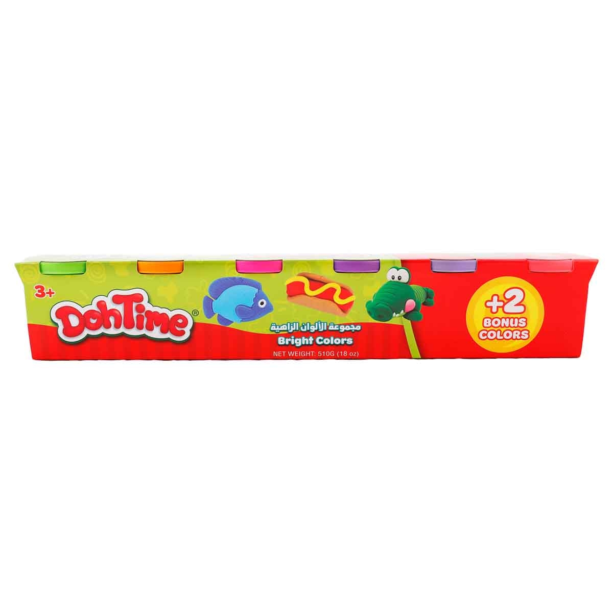 DohTime 3oz. 4+2 Bright Colors Dough Pack Unisex, 3-4 Years