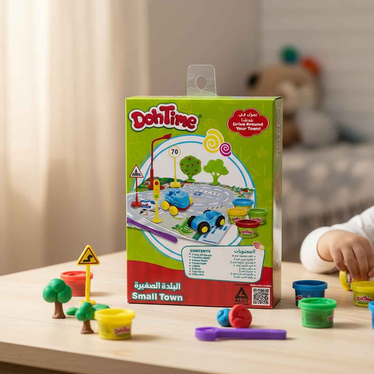 Dohtime Mini Small Town Dough Playset Unisex, 3-4 Years