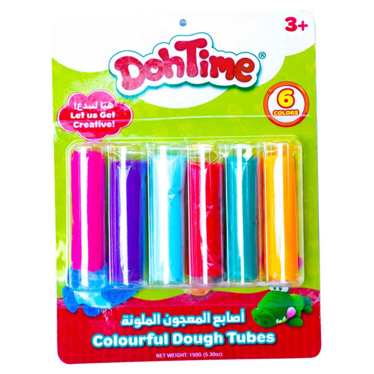 Dohtime 6-Piece Dough Tubes Unisex, 3-4 Years