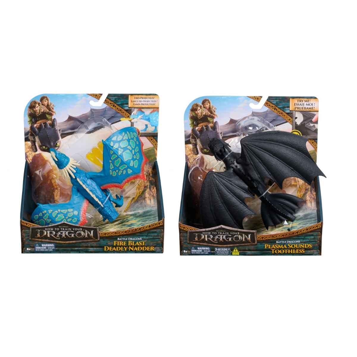 دريم وركس مجموعة شخصيات أكشن تنين المعركة من فيلم كيفية ترويض التنين للأولاد، 5-7 سنوات