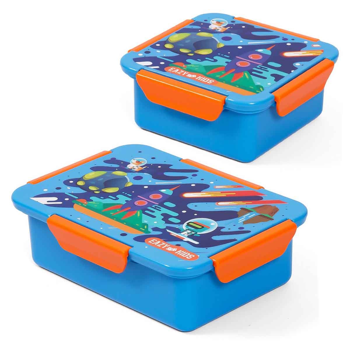 إيزي كيدز مجموعة صندوق غداء بتصميم فضاء