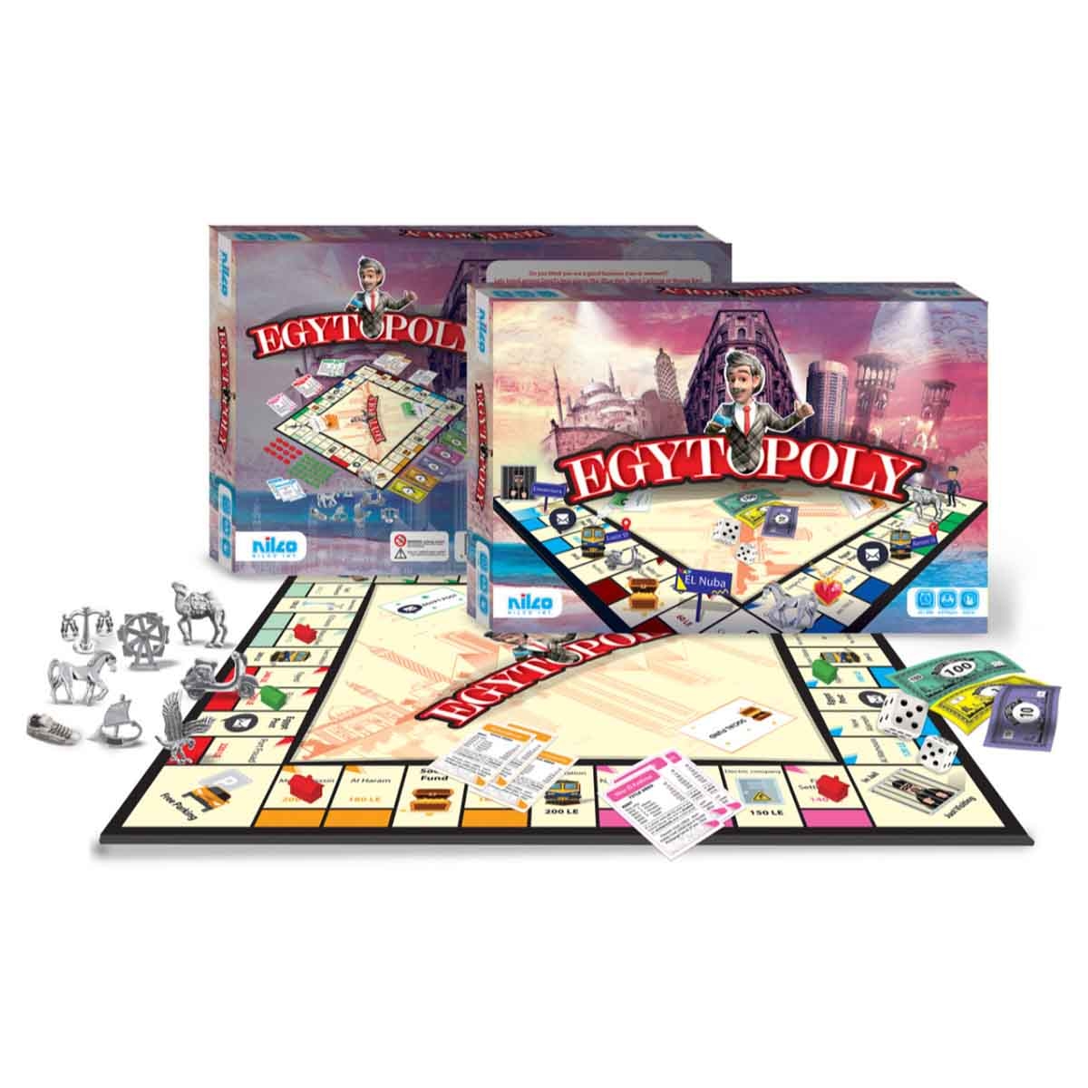 Nilco Egytopoly English Game Unisex, 8-10 Years