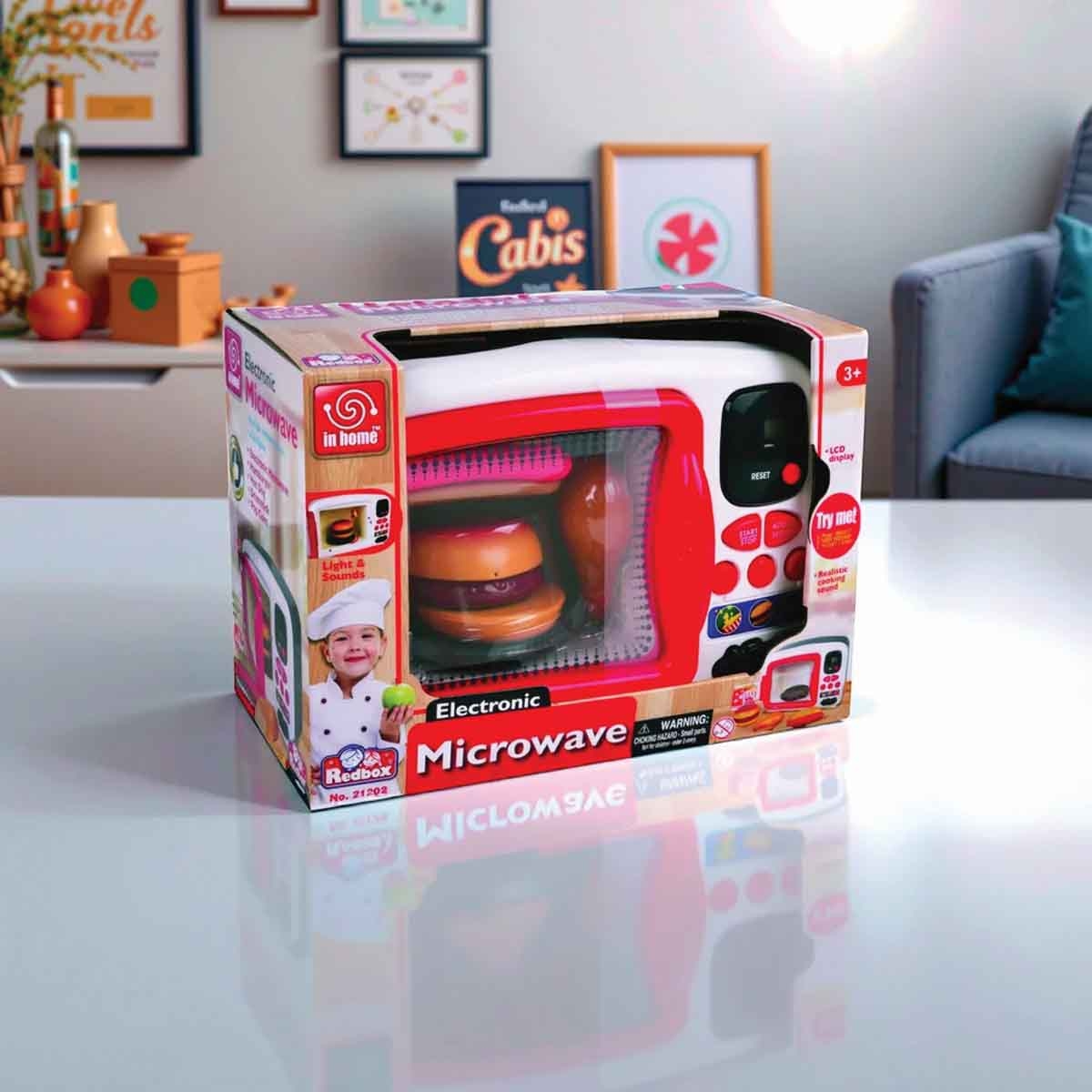 ريد بوكس مجموعة مطبخ مع ميكروويف، للجنسين، من عمر 3 إلى 4 سنوات
