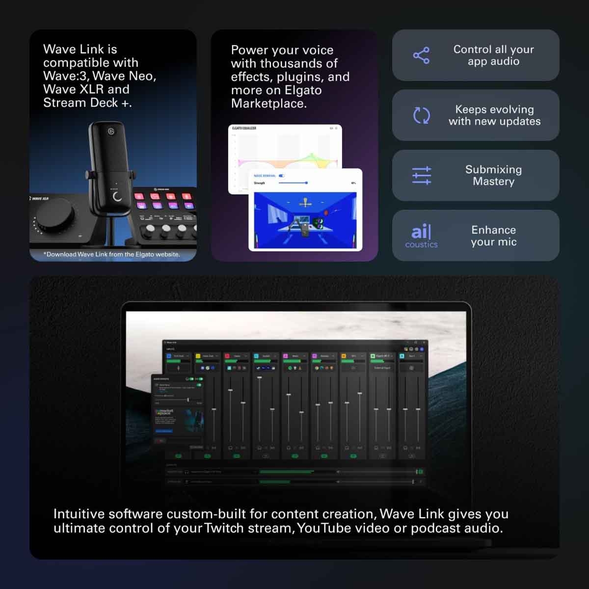 كورسير إلغاتو مايكروفون ويف 3