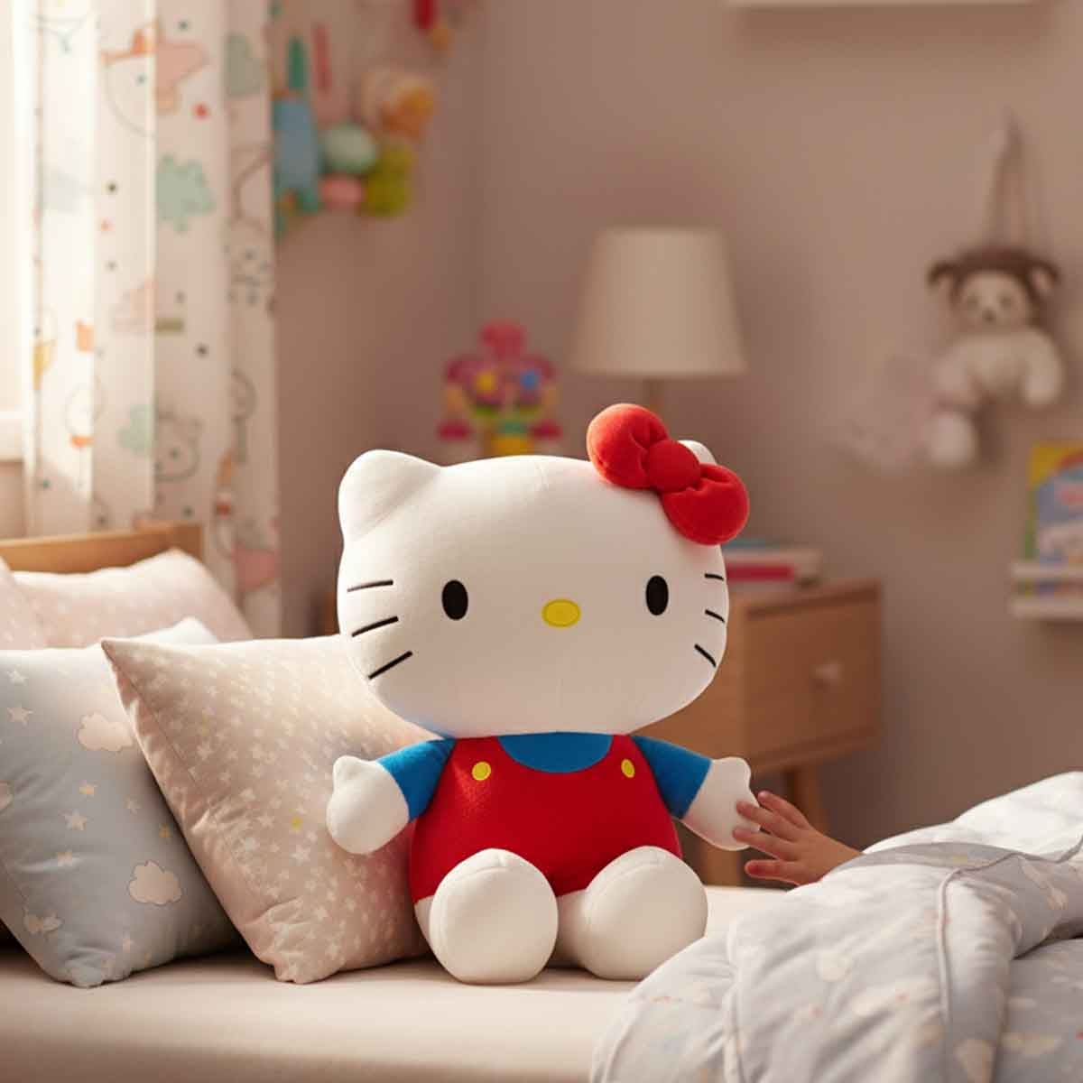 هالو كيتيぬ دمية محشوة ناعمة 20 إنش للبنات، 3-4 سنوات