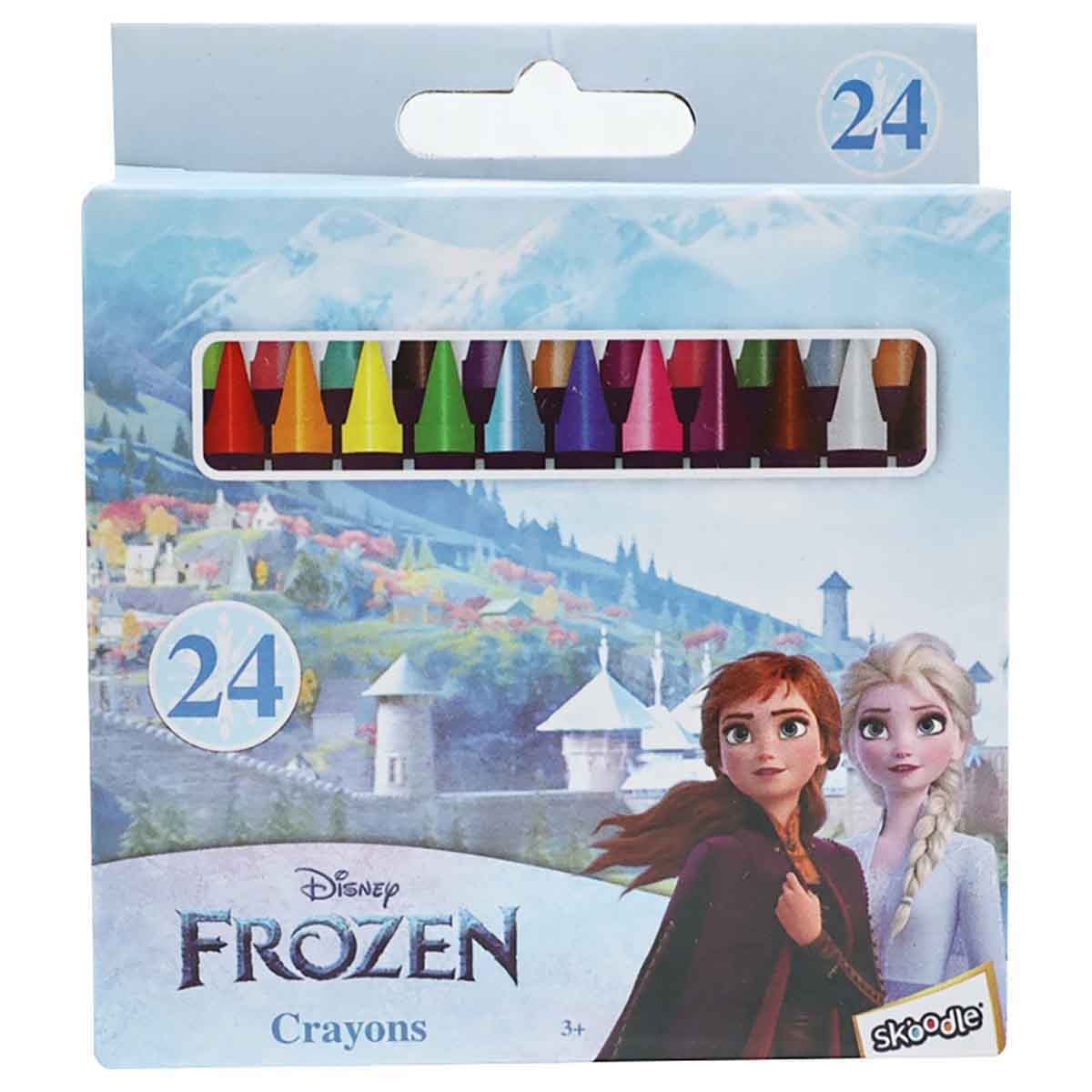 Disney Frozen 24-Colours Crayons Unisex, 3-4 Years