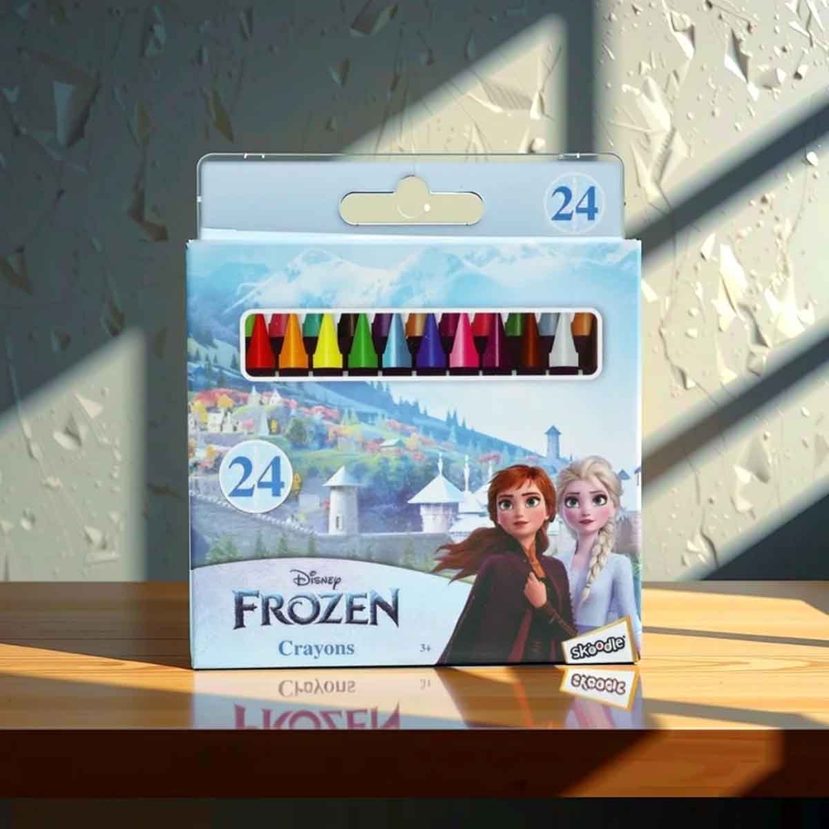 Disney Frozen 24-Colours Crayons Unisex, 3-4 Years