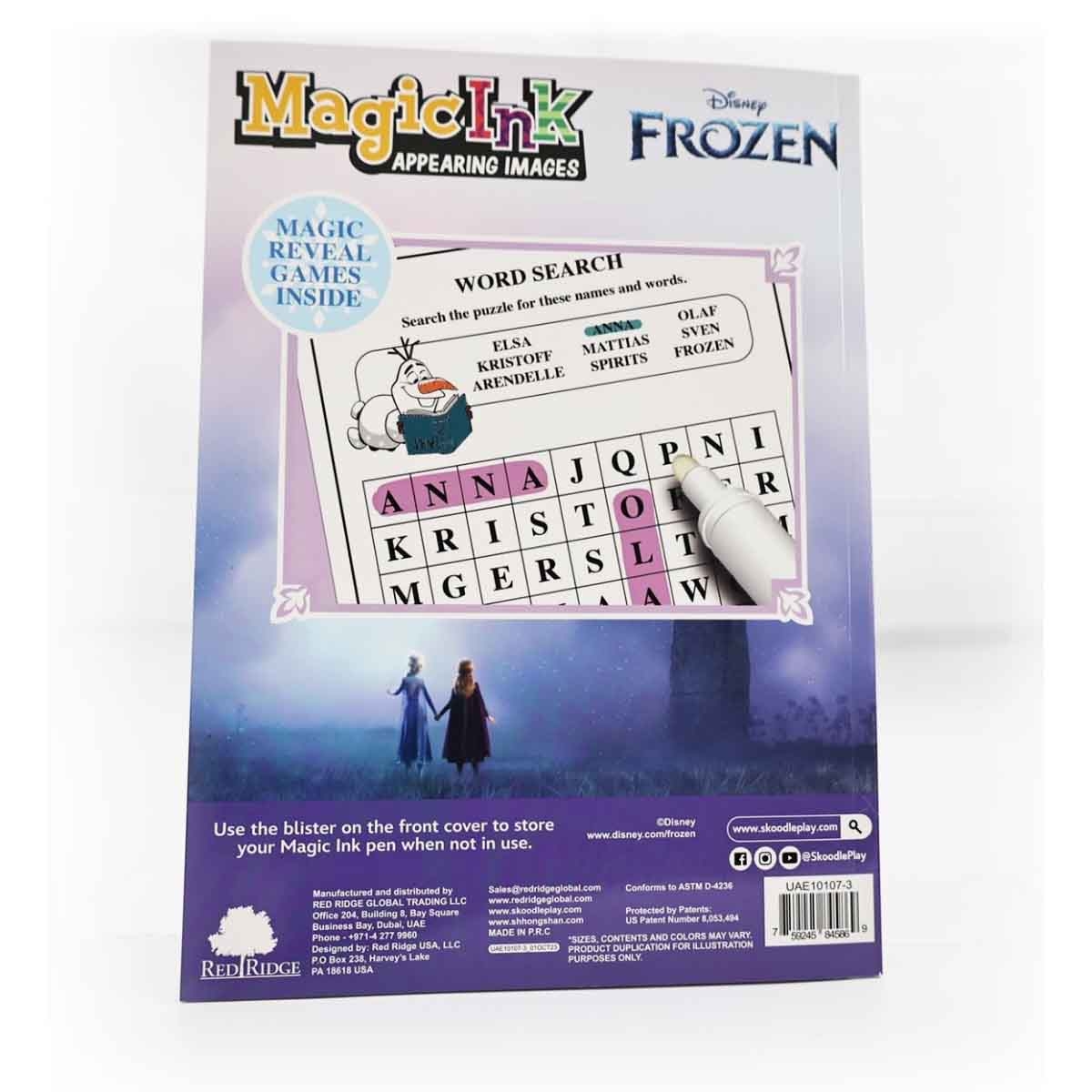 ديزني فروزن كتاب الحبر السحري للجنسين، عمر 3-4 سنوات