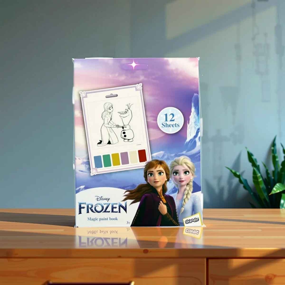 Disney Frozen 12-Sheets Paint Book Unisex, 3-4 Years