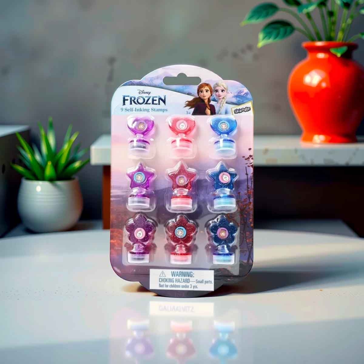 Disney Frozen 9 Self-Inking Stamps Kit Unisex, 3-4 Years