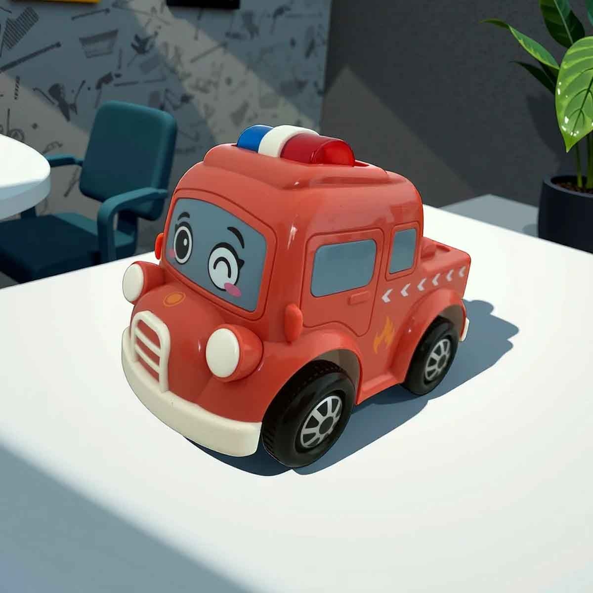 كيه أو إس جروب سيارة هزازة مرحة مع موسيقى وأضواء، للأطفال الصغار من عمر 0 إلى 2 سنة