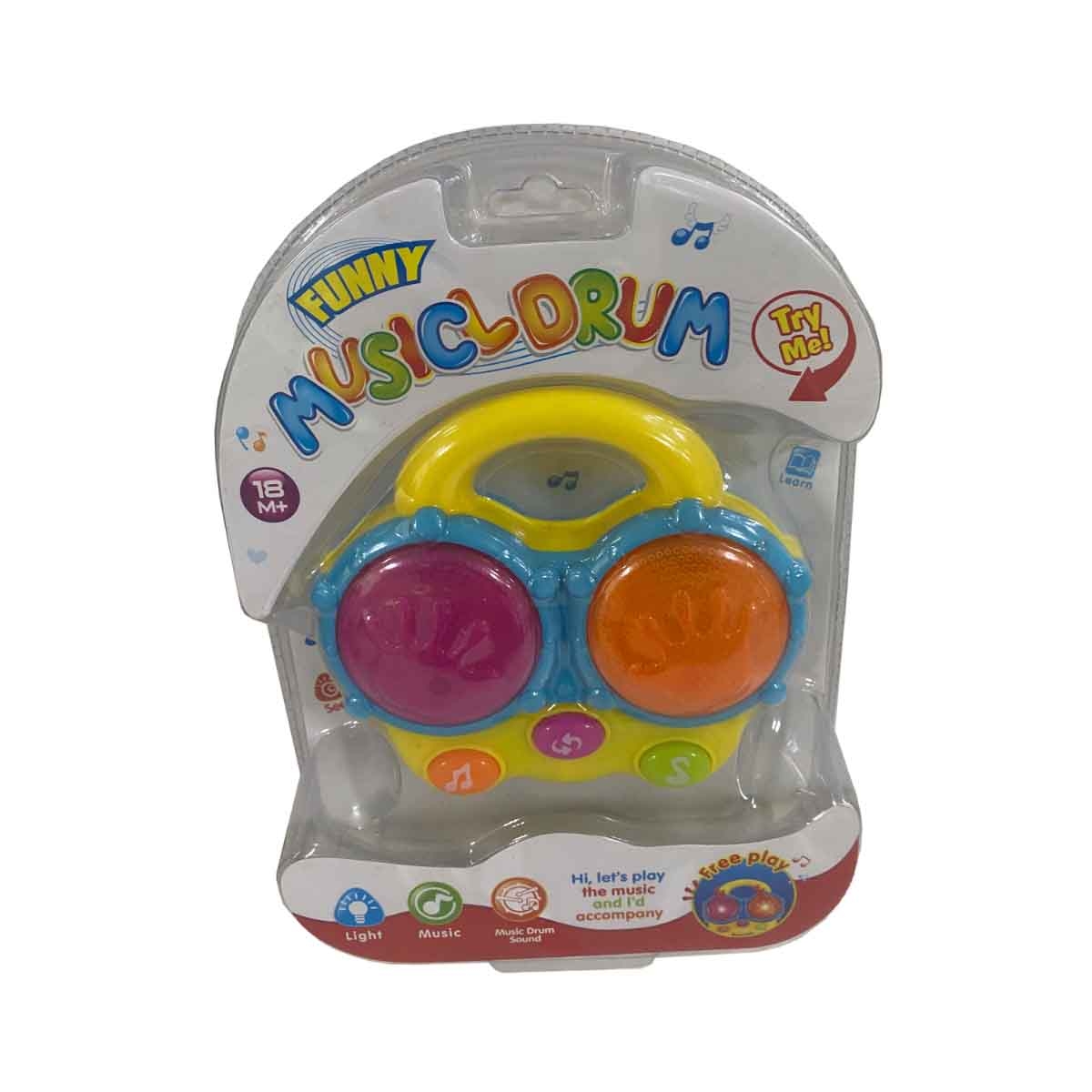 Kos Group Funny Musical Assorted Drum Musical Toy Toddler, 0-2 Years