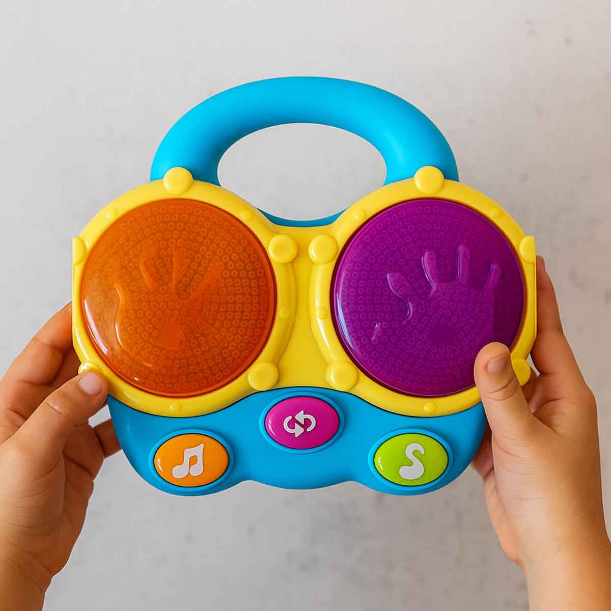 Kos Group Funny Musical Assorted Drum Musical Toy Toddler, 0-2 Years