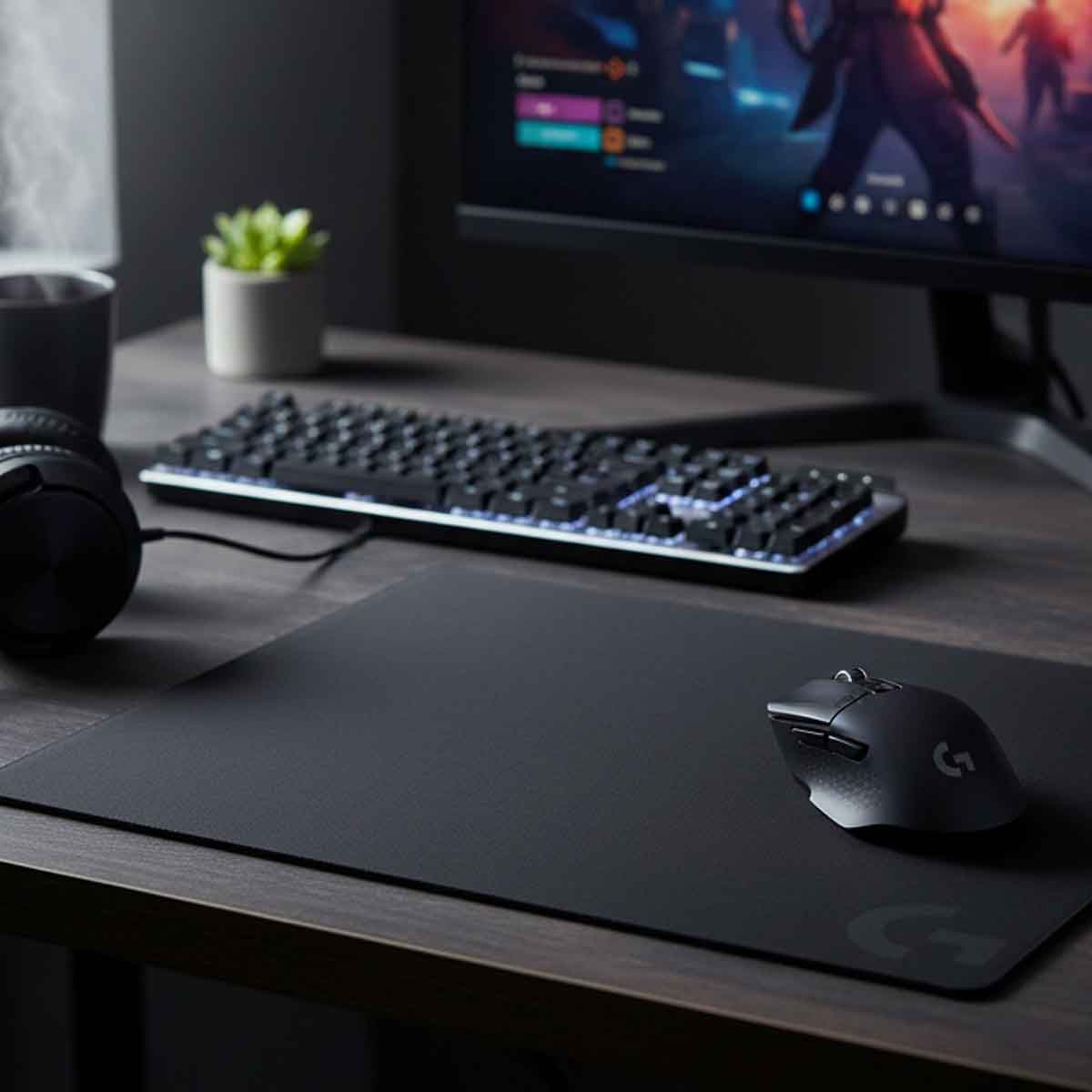 لوجيتك لوحة ماوس ألعاب قماشية جي240