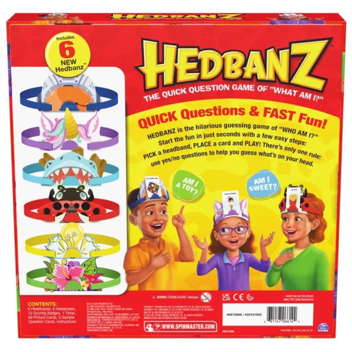 سبن ماستر لعبة لوحية تخمين هيدبانز للجنسين من 5 إلى 7 سنوات