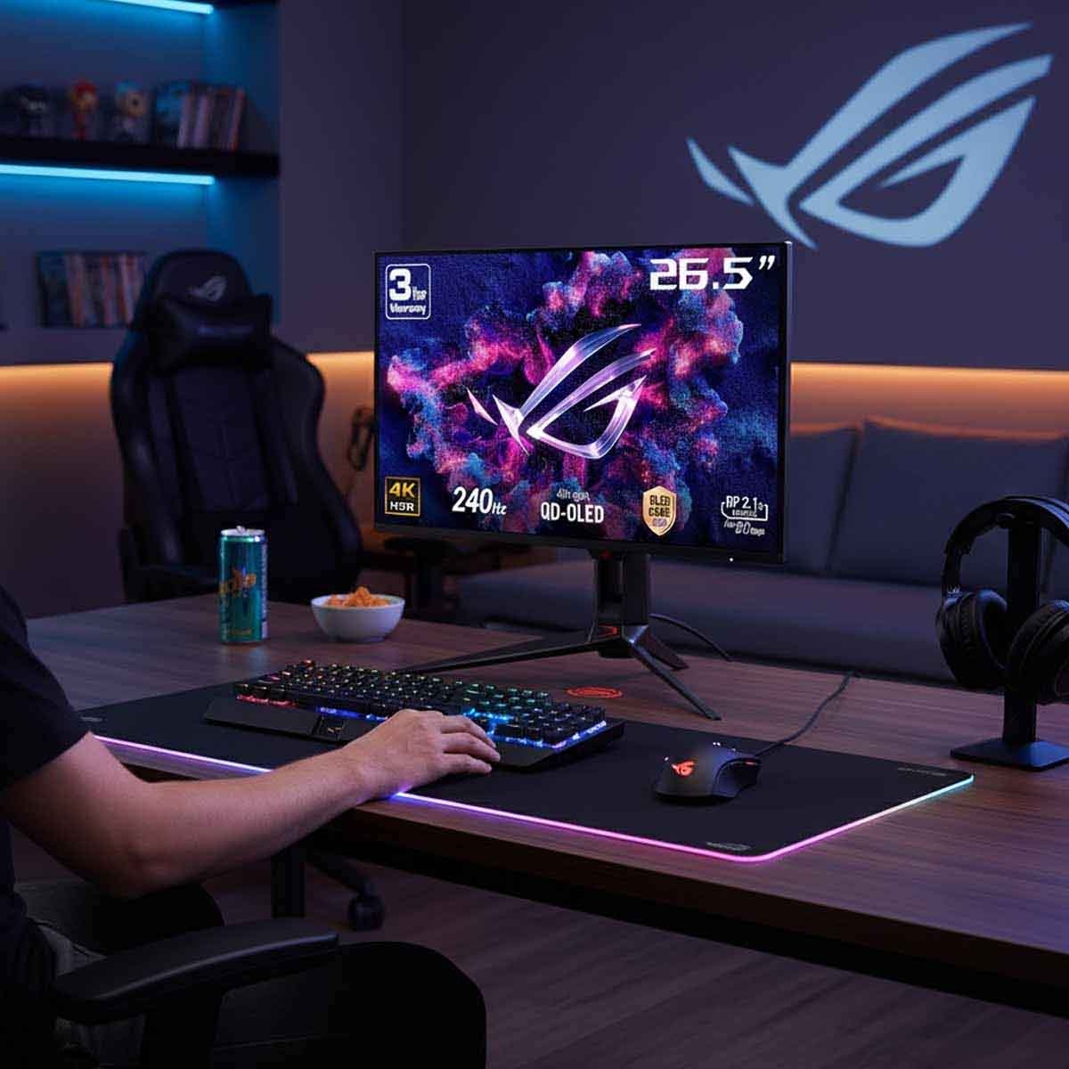 ASUS 26.5" ROG Swift OLED PG27UCDM Gaming Monitor