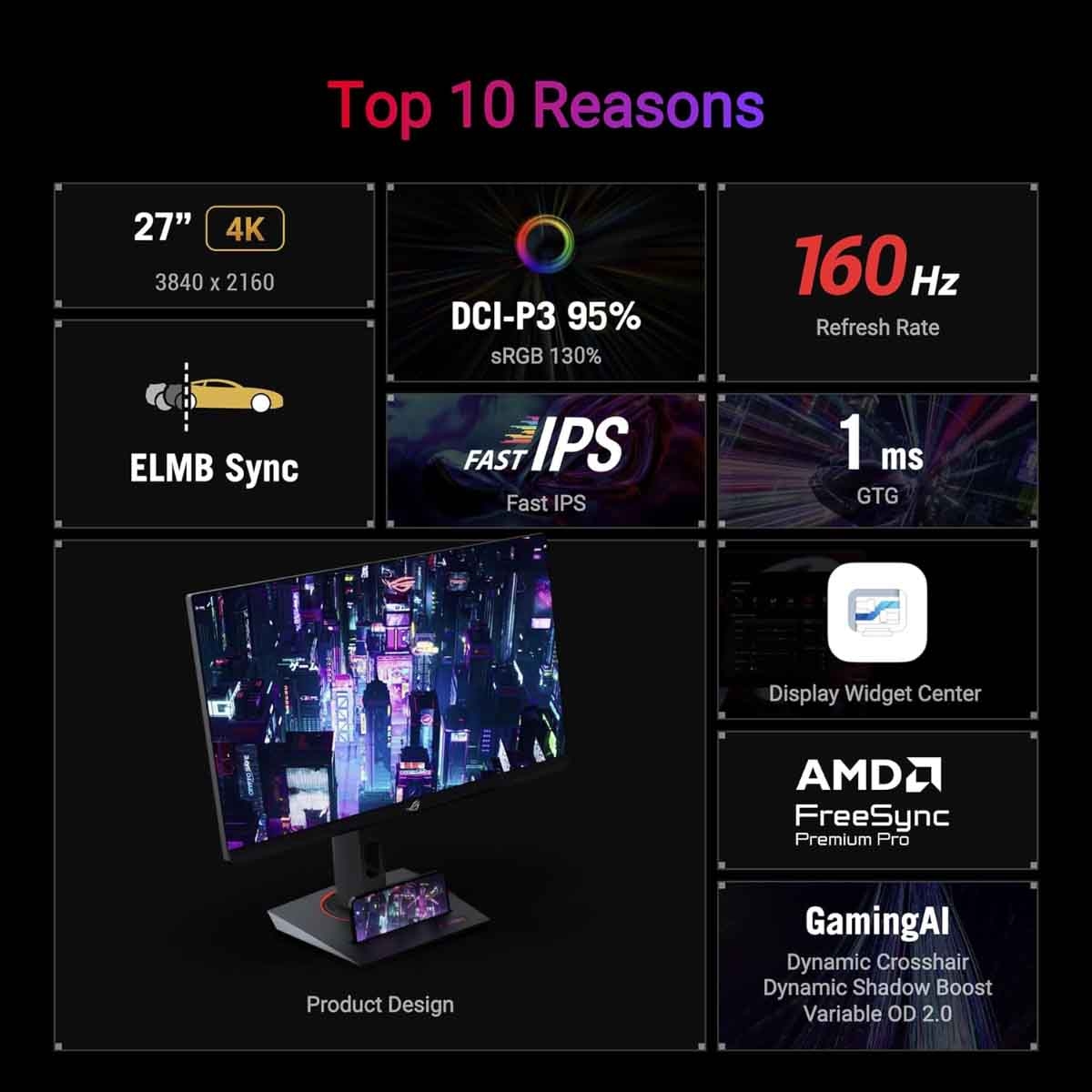 ASUS 27" ROG Strix XG27UCS Gaming Monitor