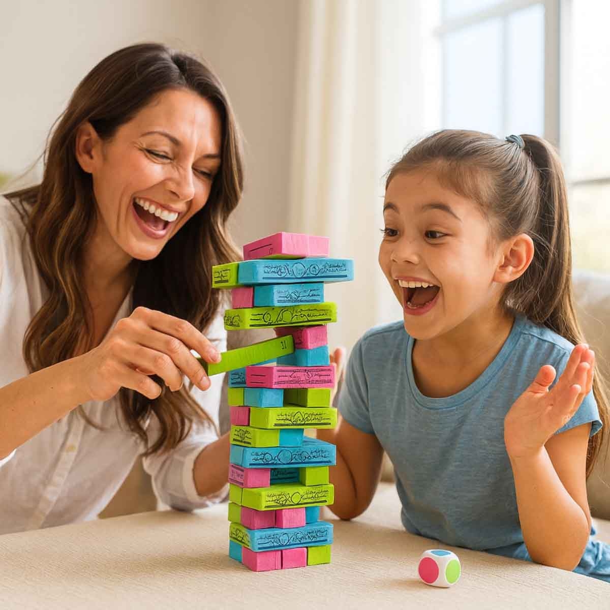 Gabby's Dollhouse Jumbling Tower Game Unisex, 5-7 Years