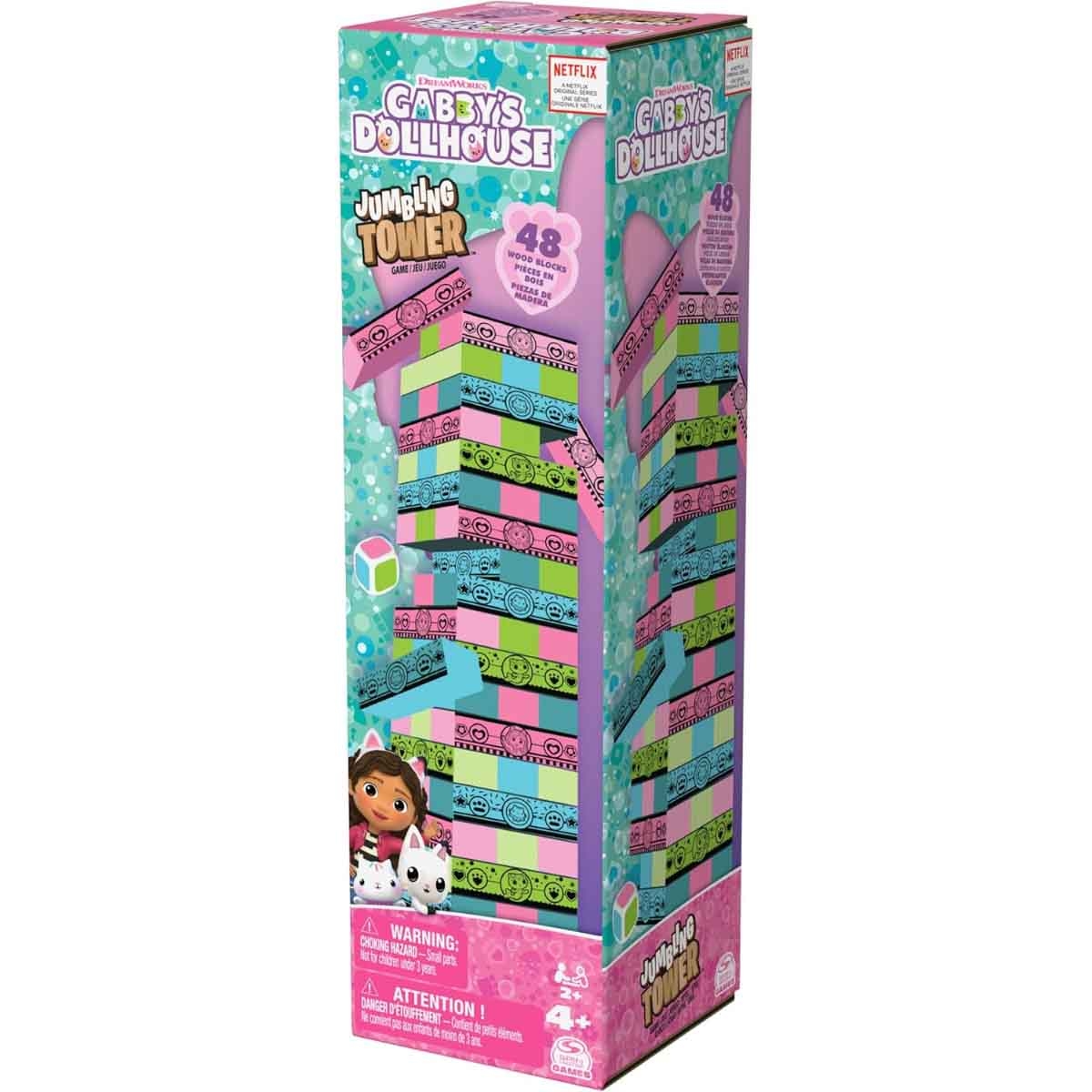 Gabby's Dollhouse Jumbling Tower Game Unisex, 5-7 Years