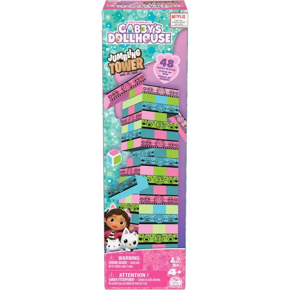 Gabby's Dollhouse Jumbling Tower Game Unisex, 5-7 Years