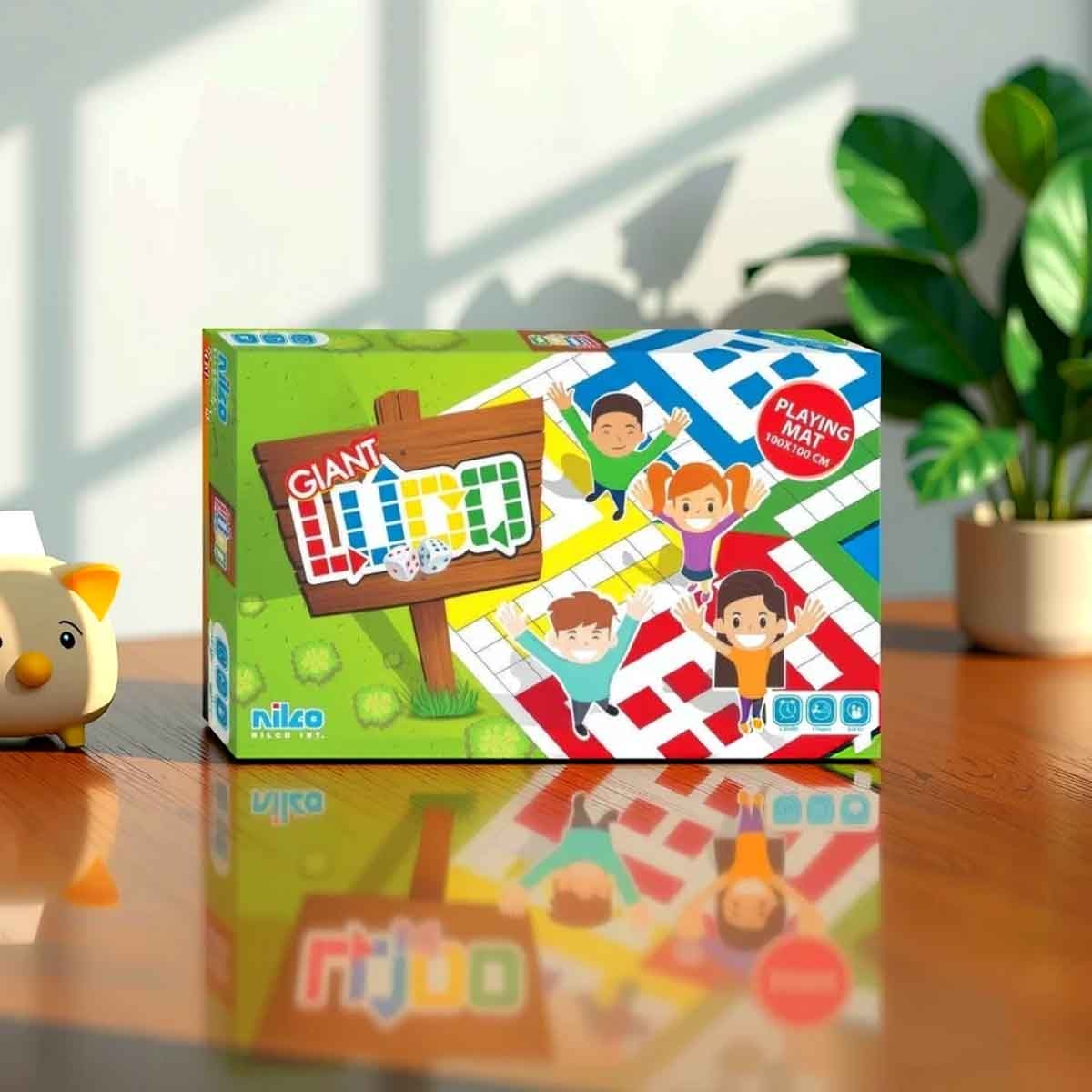 نيلكو لعبة لودو العملاقة للأطفال من عمر 3 إلى 4 سنوات