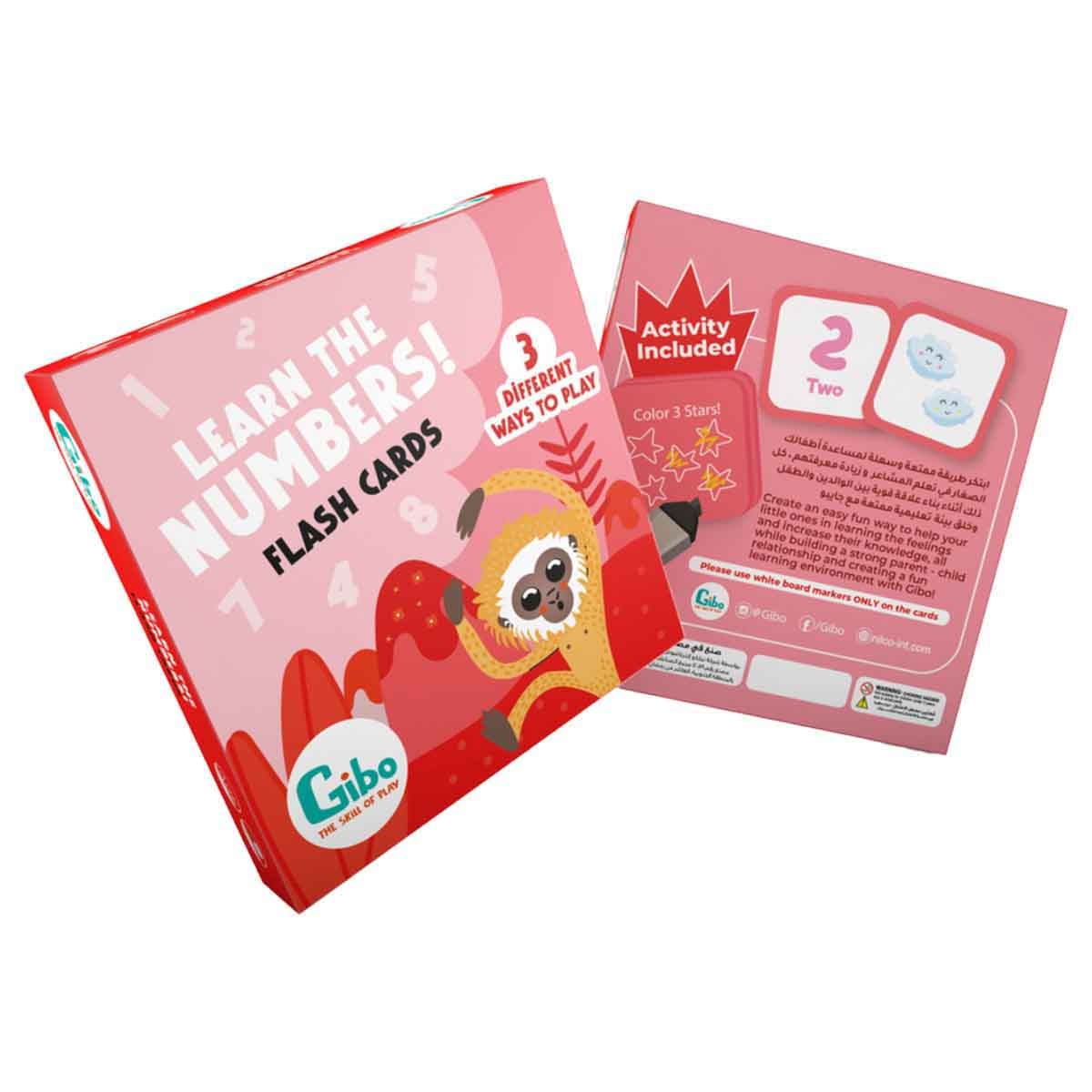 Gibo Learn To Count Flash Card Unisex, 3-4 Years