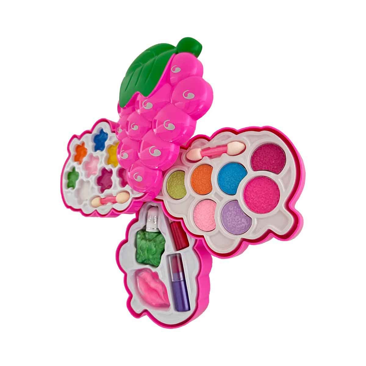 بيوتي أنجل طقم مكياج على شكل عنب، للبنات، من عمر 5 إلى 7 سنوات