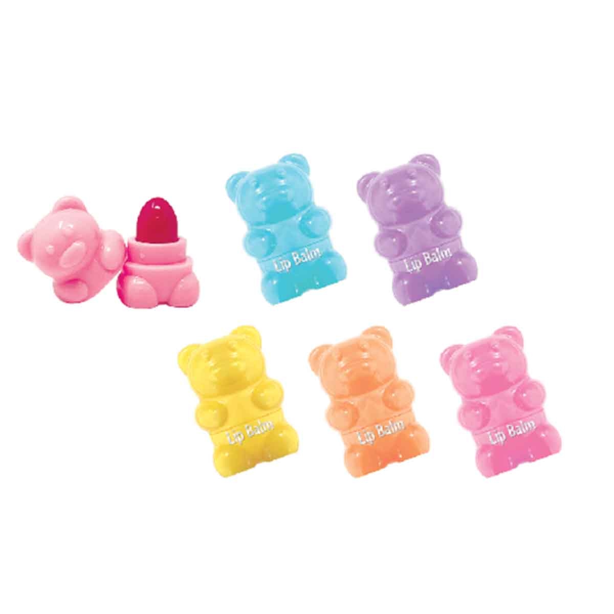 هوت فوكس مجموعة بلسم شفاه غامي ليبس للبنات، من عمر 5-7 سنوات