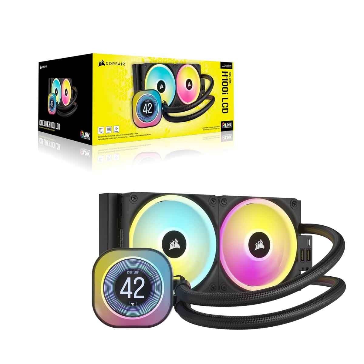 Corsair H100i LCD 240mm Liquid Cooler