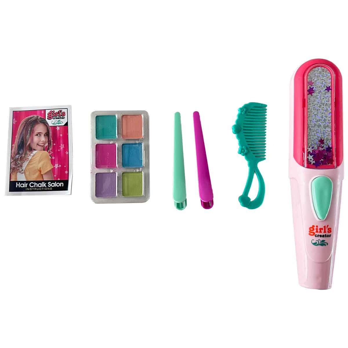 مي بو كاي مجموعة صبغ الشعر بالطباشير، للبنات، من عمر 5 إلى 7 سنوات