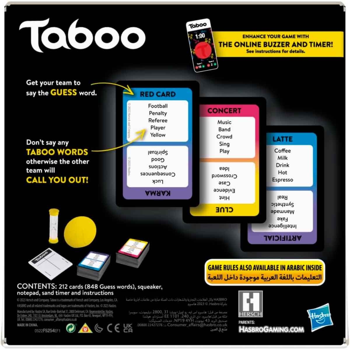 Hasbro Gaming Classic Taboo Game Unisex, 13+ Years