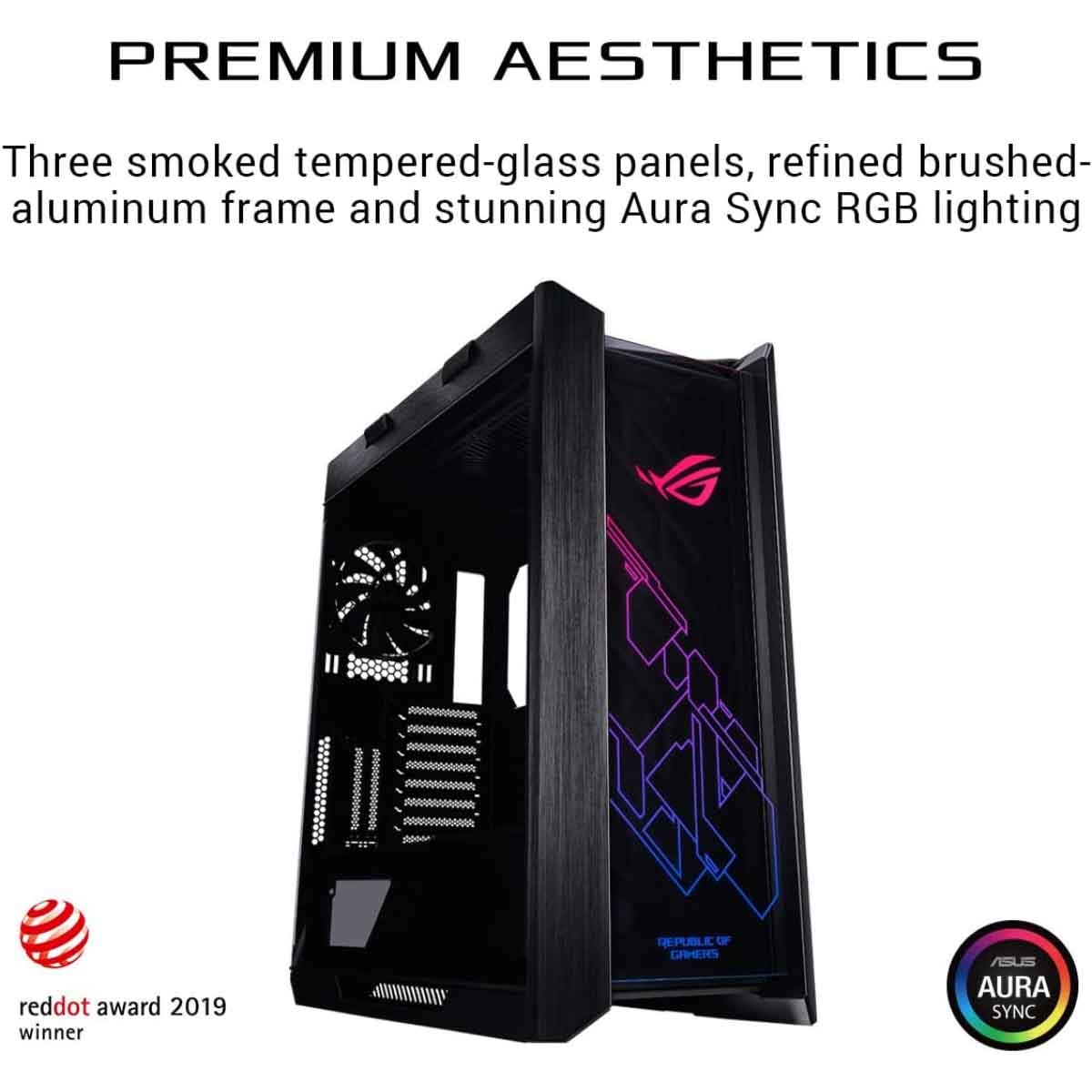 ASUS ROG Helios GX601 ATX/EATX Mid-Tower Gaming PC Case